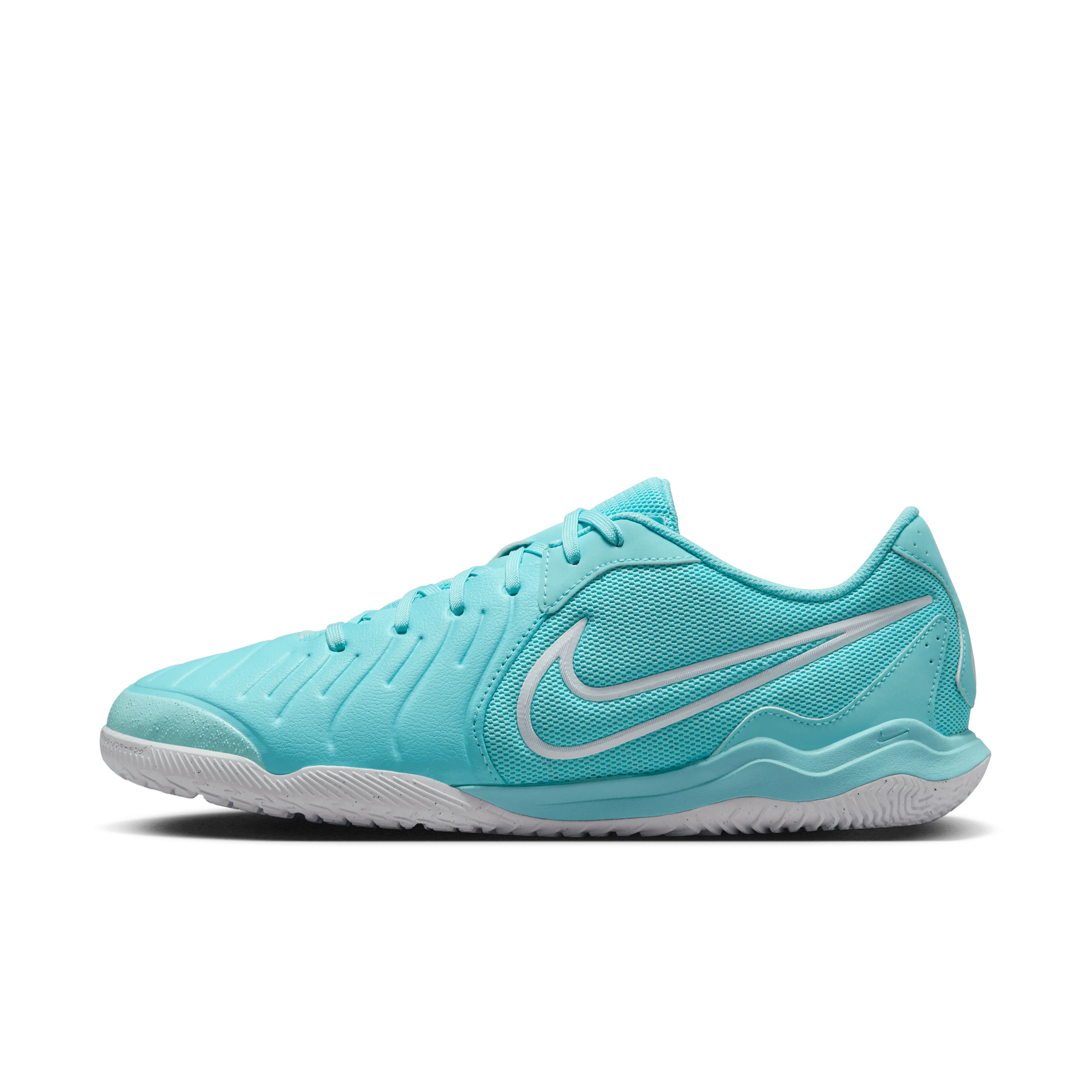 Slim Form Lightweight Nike Tiempo Legend 10 Academy IC Indoor Football Shoes (Copa/White)