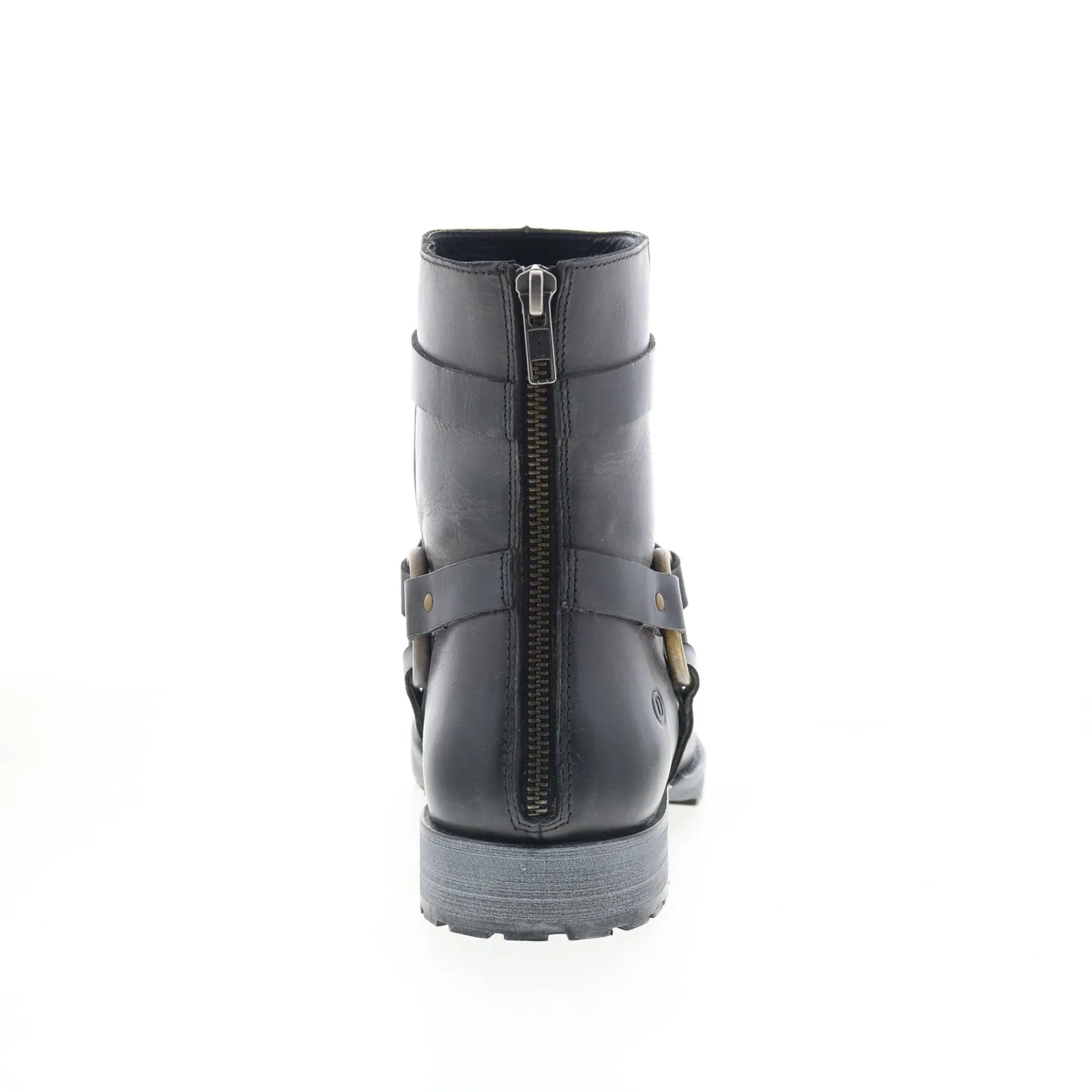 Dingo American Spirit DI-321 Mens Black Leather Zipper Casual Dress Boots Waterproof Protection Rainy Day