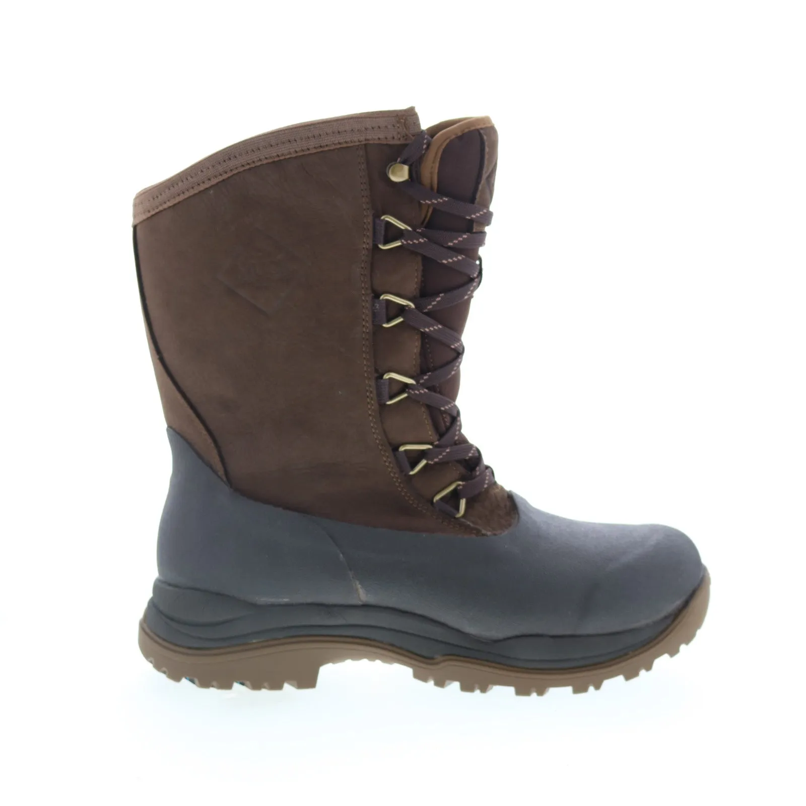 Comfortable interior Original Muck Artic Outpost Lace AG MOLV900 Mens Brown Leather Winter Boots