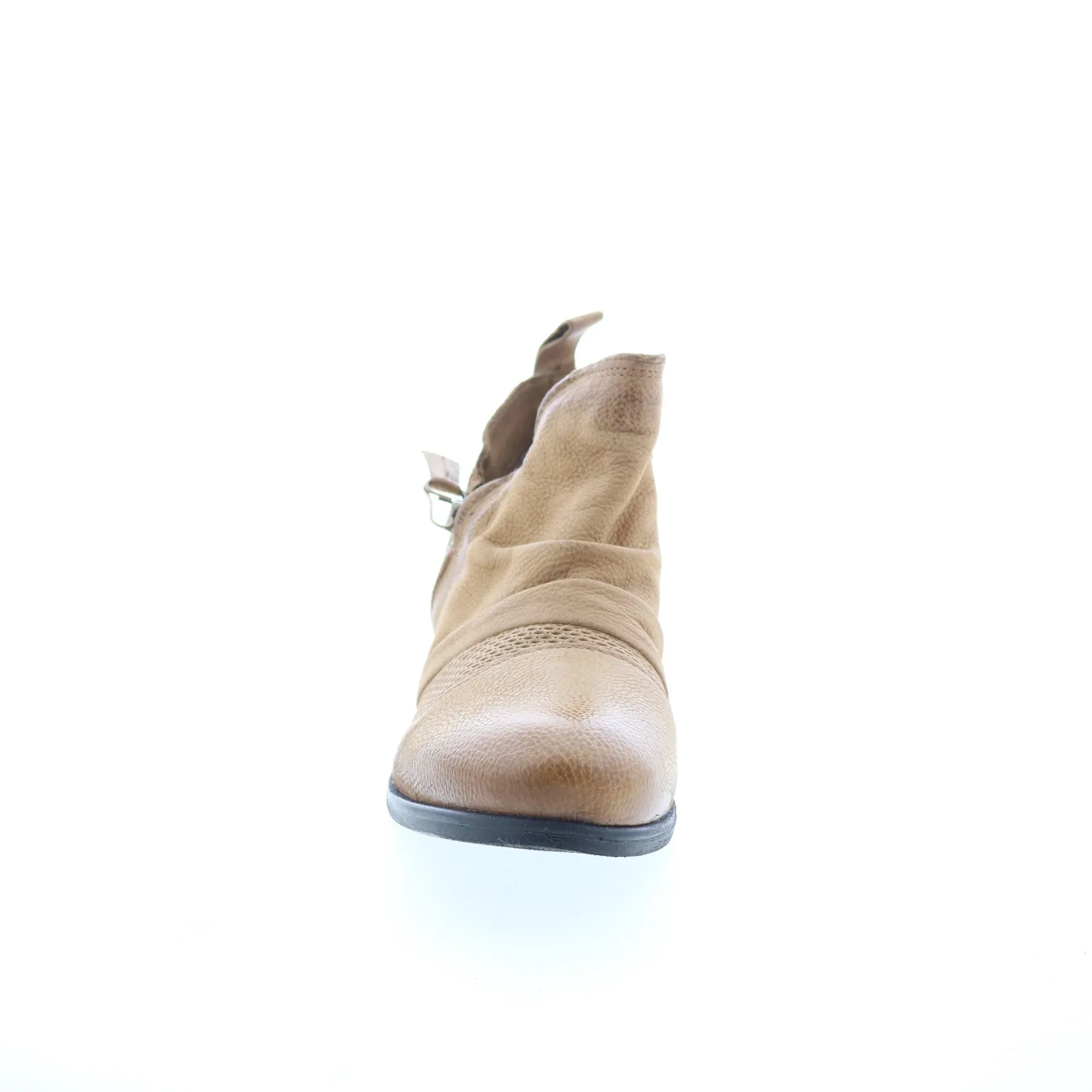light texture Miz Mooz Slinky Womens Brown Leather Slip On Ankle & Booties Boots