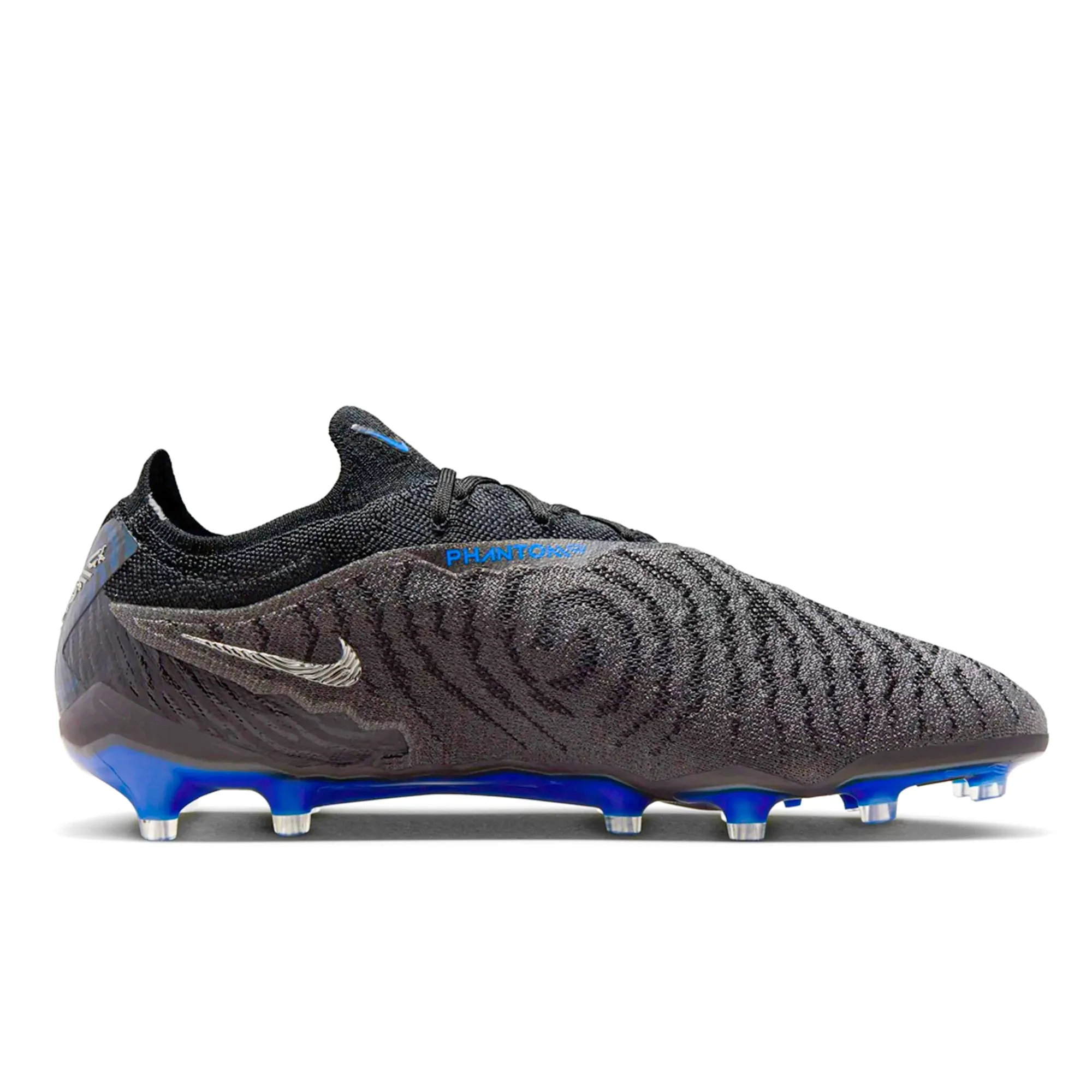 Pivot Moves Speed Action Nike Phantom GX Elite AG-Pro Soccer Cleats (Black/Chrome-Hyper Royal)