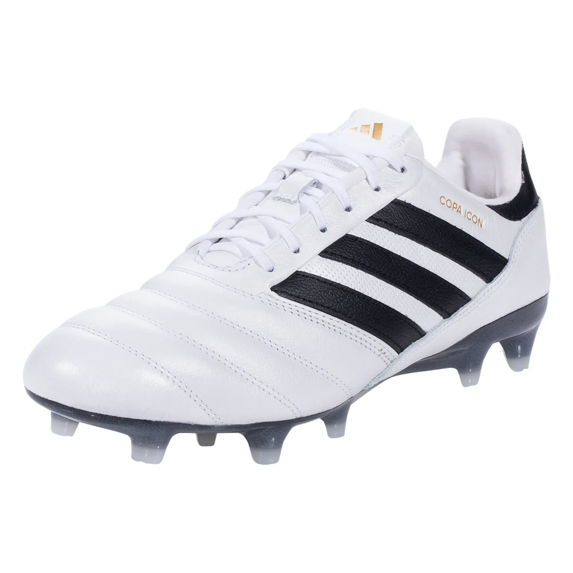 adidas Copa Icon FG Soccer Cleats (White/Black/Metallic Gold) Training Intensity