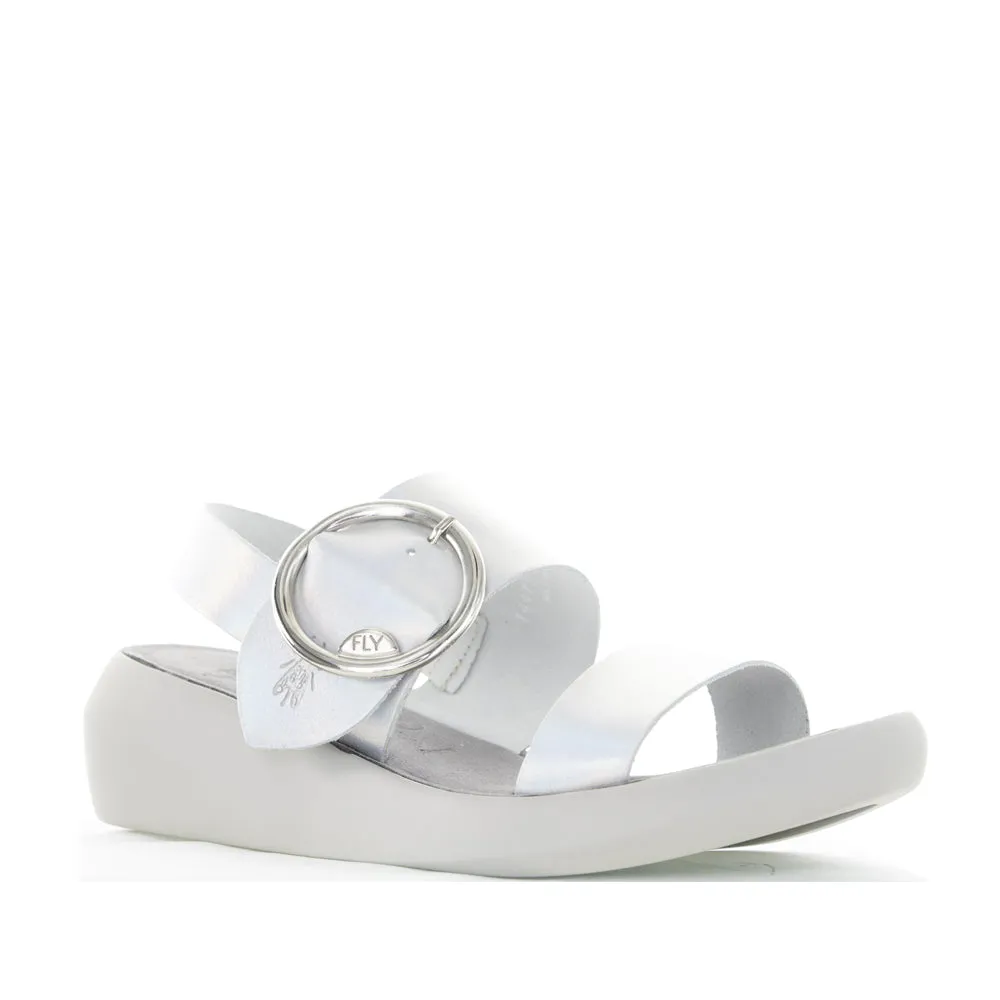 skin friendly Breathable Summer Footwear Fly London Bani Silver