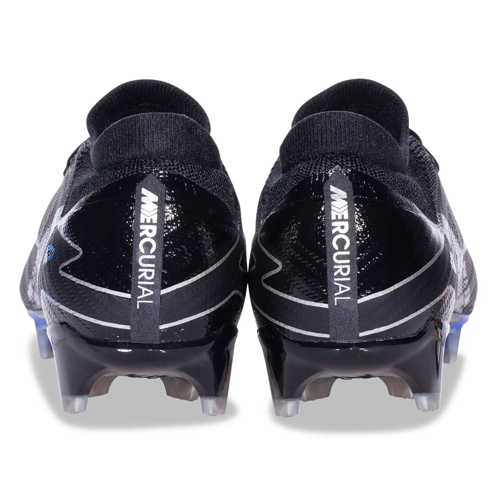 Skill Game Shooting Accuracy Nike Zoom Vapor 15 Pro Firm Ground Soccer Cleats (Black/Chrome-Hyper Royal)