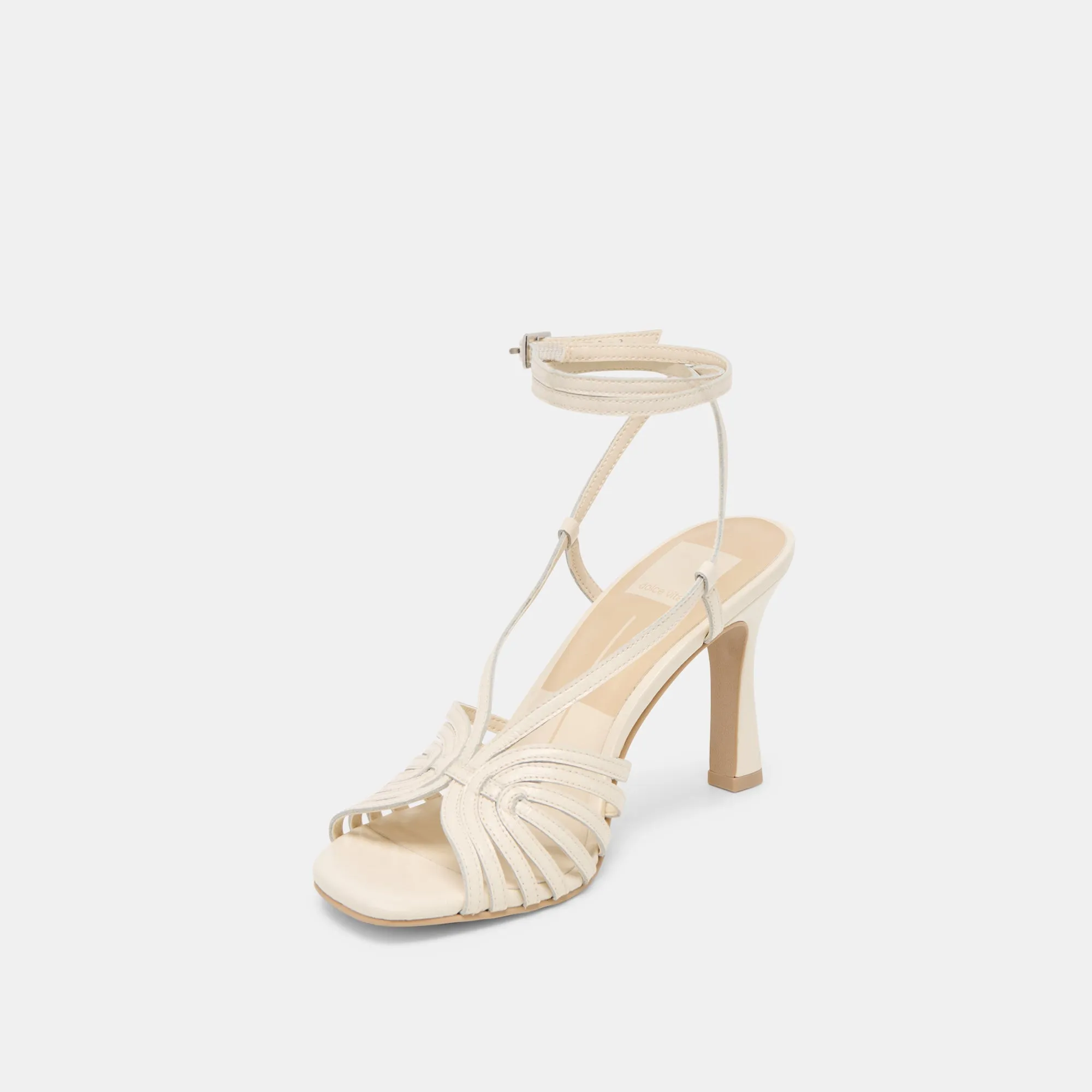NIVANA HEELS OFF WHITE CRINKLE PATENT Foot Protection Holiday Party Footwear
