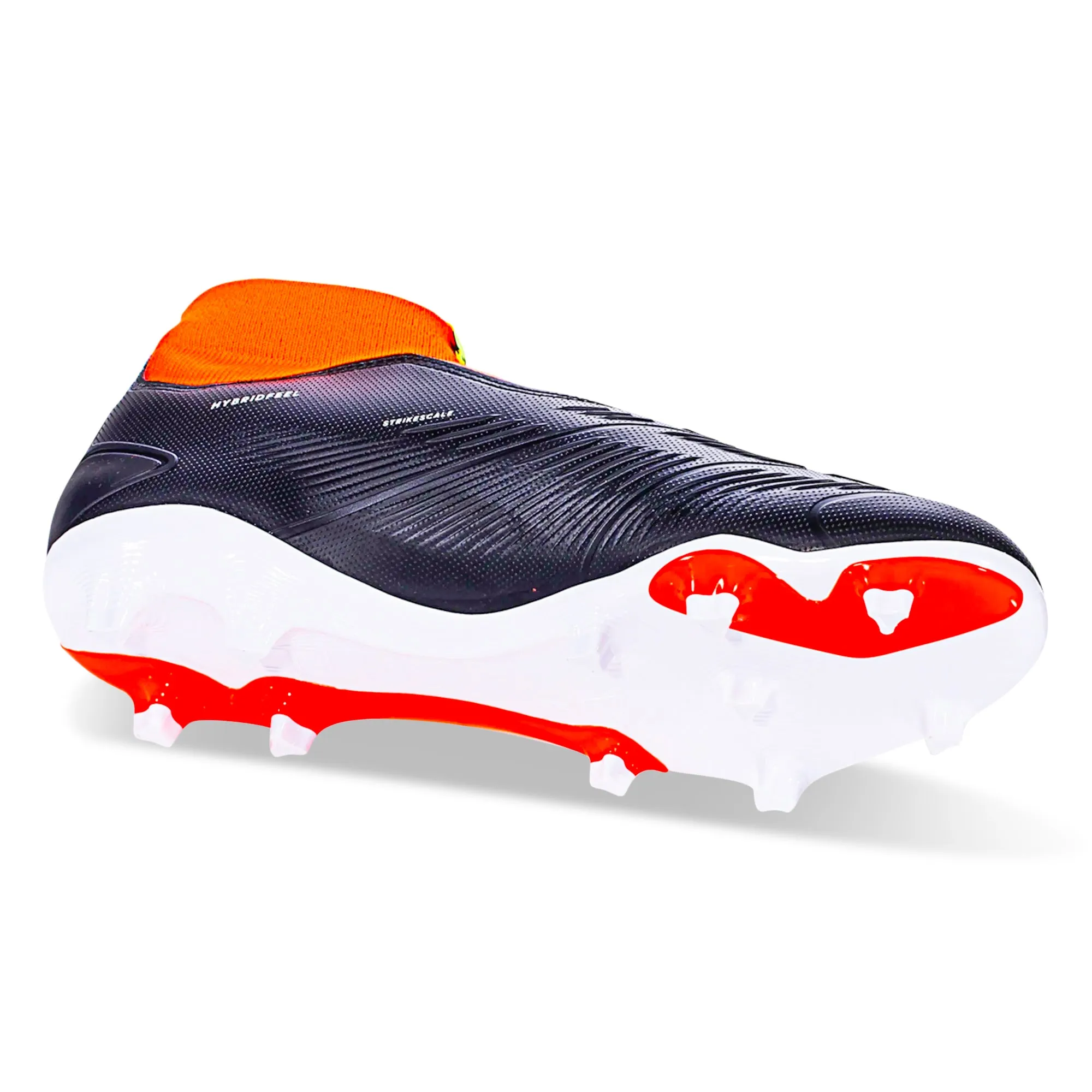 Professional Training Youth Player adidas Predator League Laceless Firm Ground Soccer Cleats (Core Black/Solar Red)