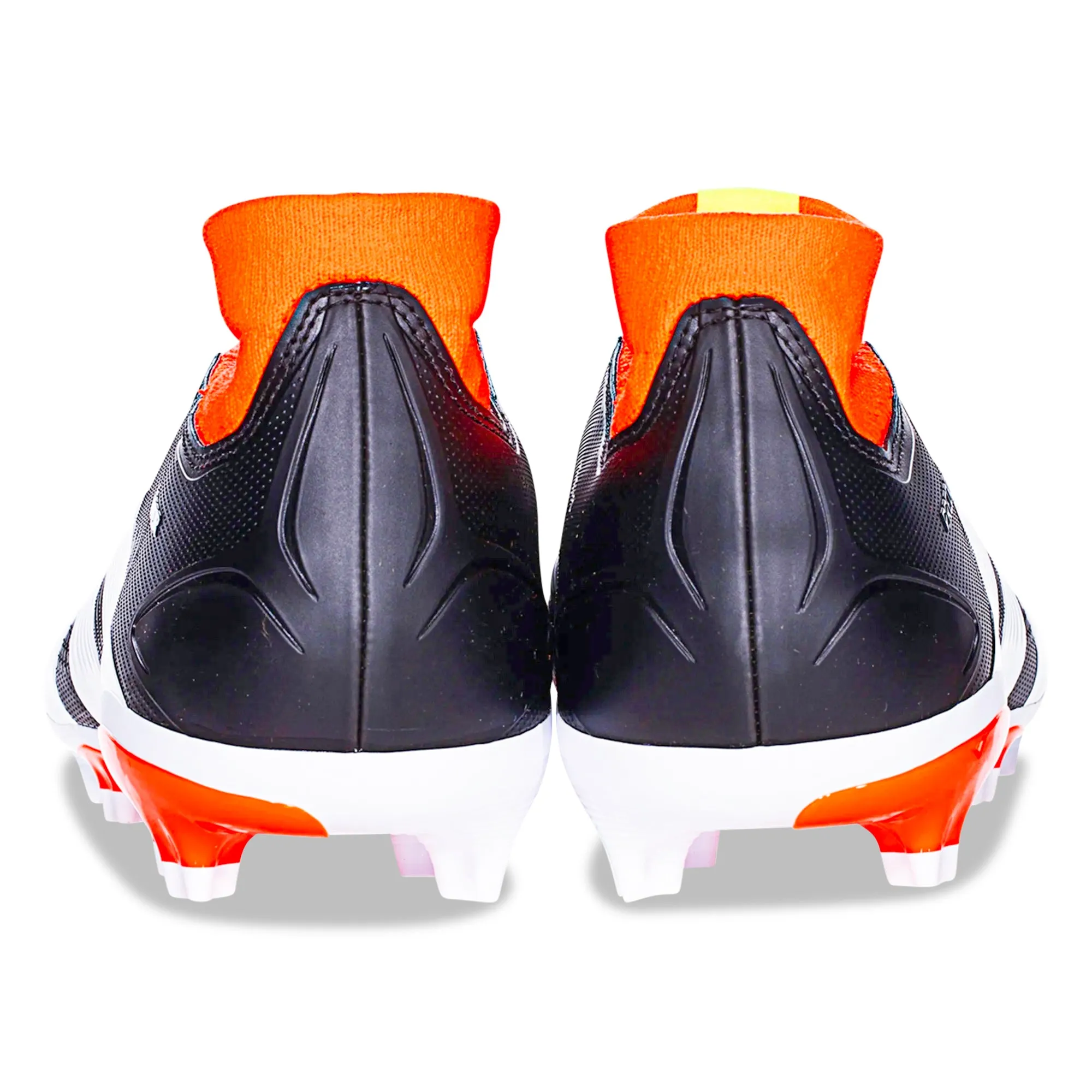Pre Game adidas Predator League Laceless Firm Ground Soccer Cleats (Core Black/Solar Red)
