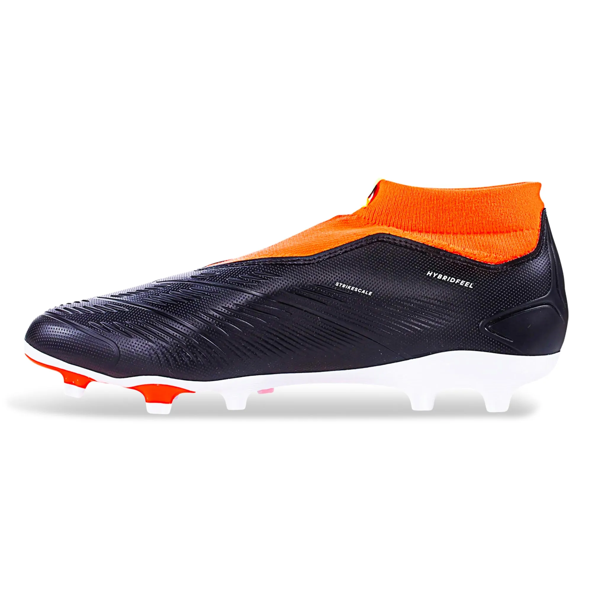 Light Cushioning adidas Predator League Laceless Firm Ground Soccer Cleats (Core Black/Solar Red)