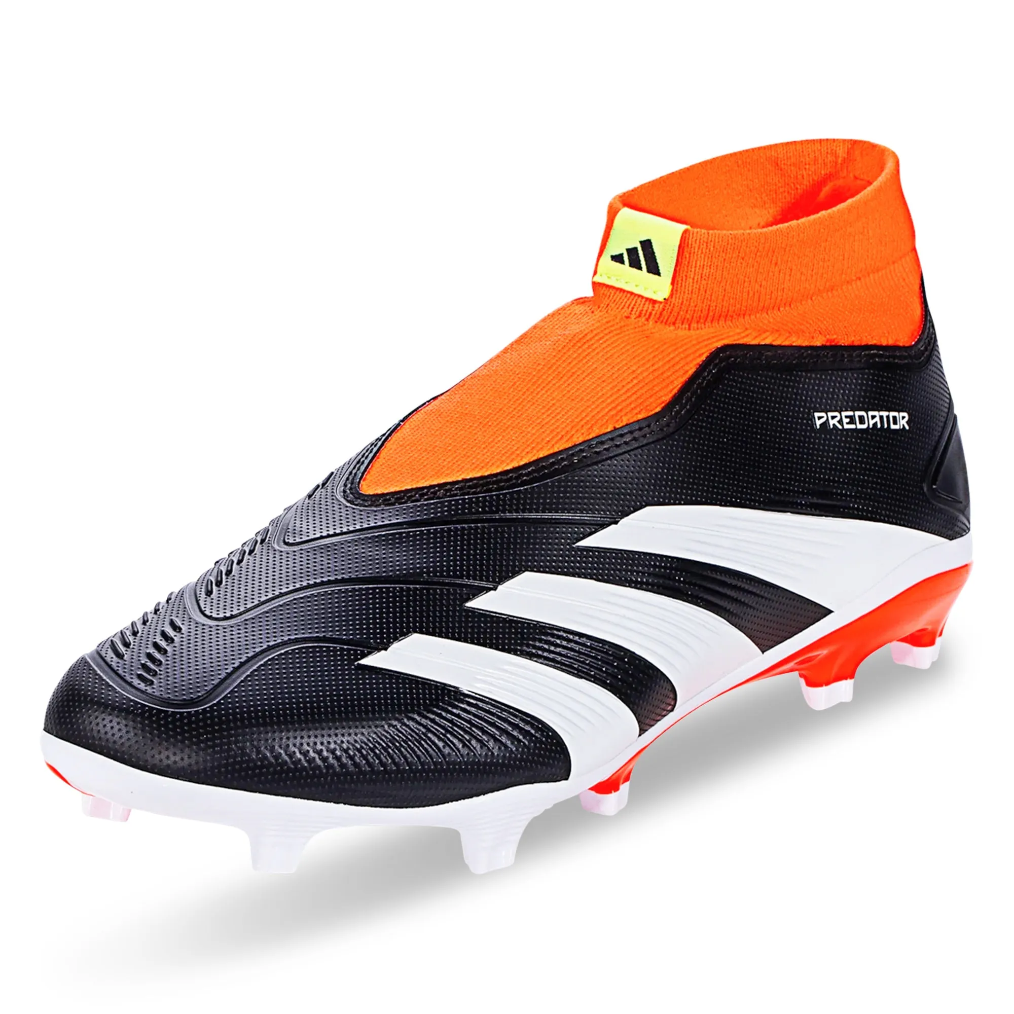 Clean Surface Midfield Motion adidas Predator League Laceless Firm Ground Soccer Cleats (Core Black/Solar Red)