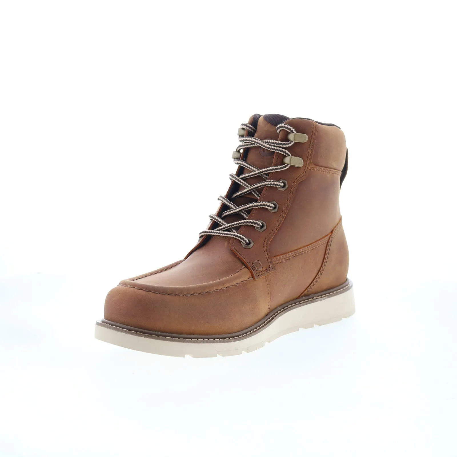Dunham Brisco Waterproof Lace Up Mens Brown Casual Dress Boots Simple Style