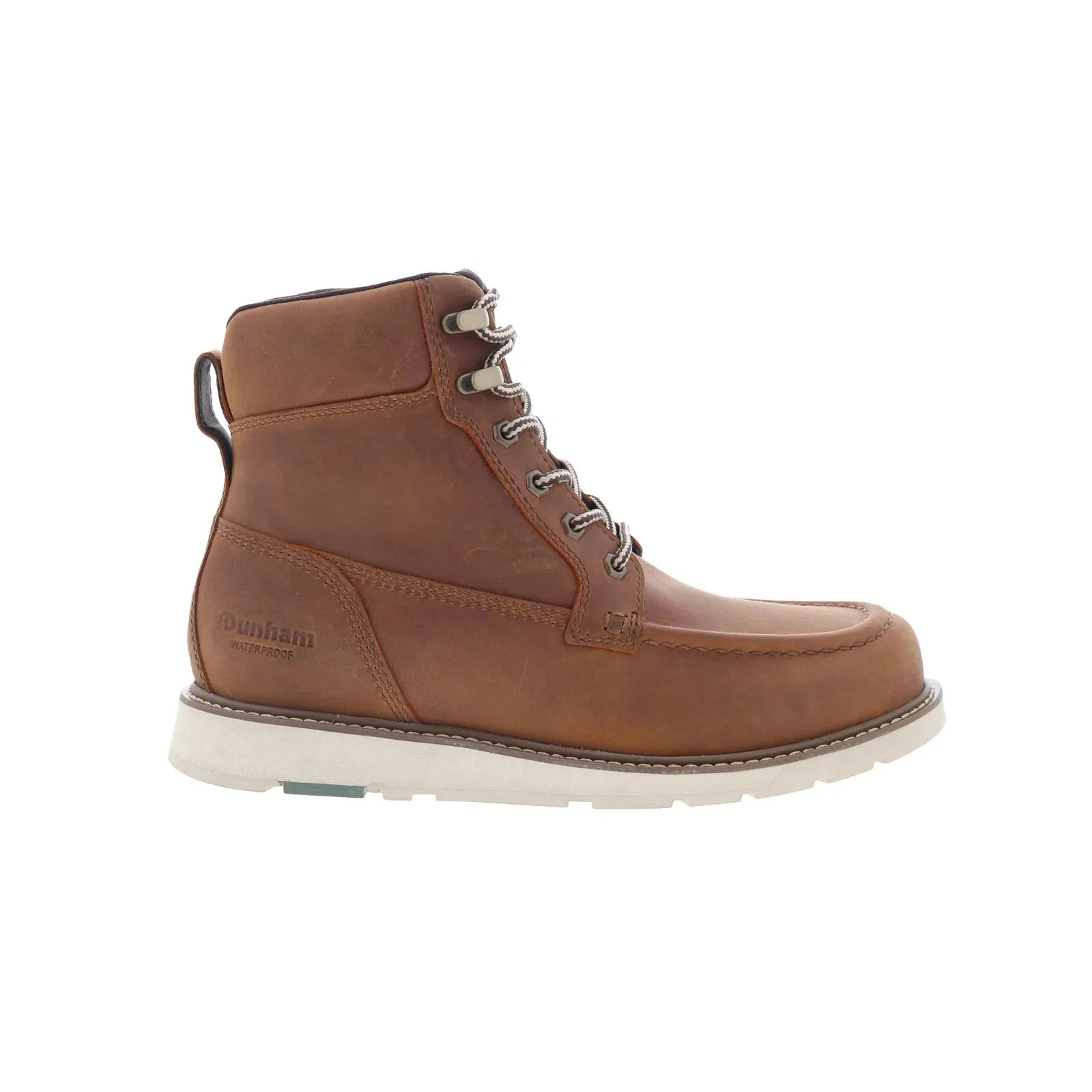 Dunham Brisco Waterproof Lace Up Mens Brown Casual Dress Boots Clean Form Cool Weather