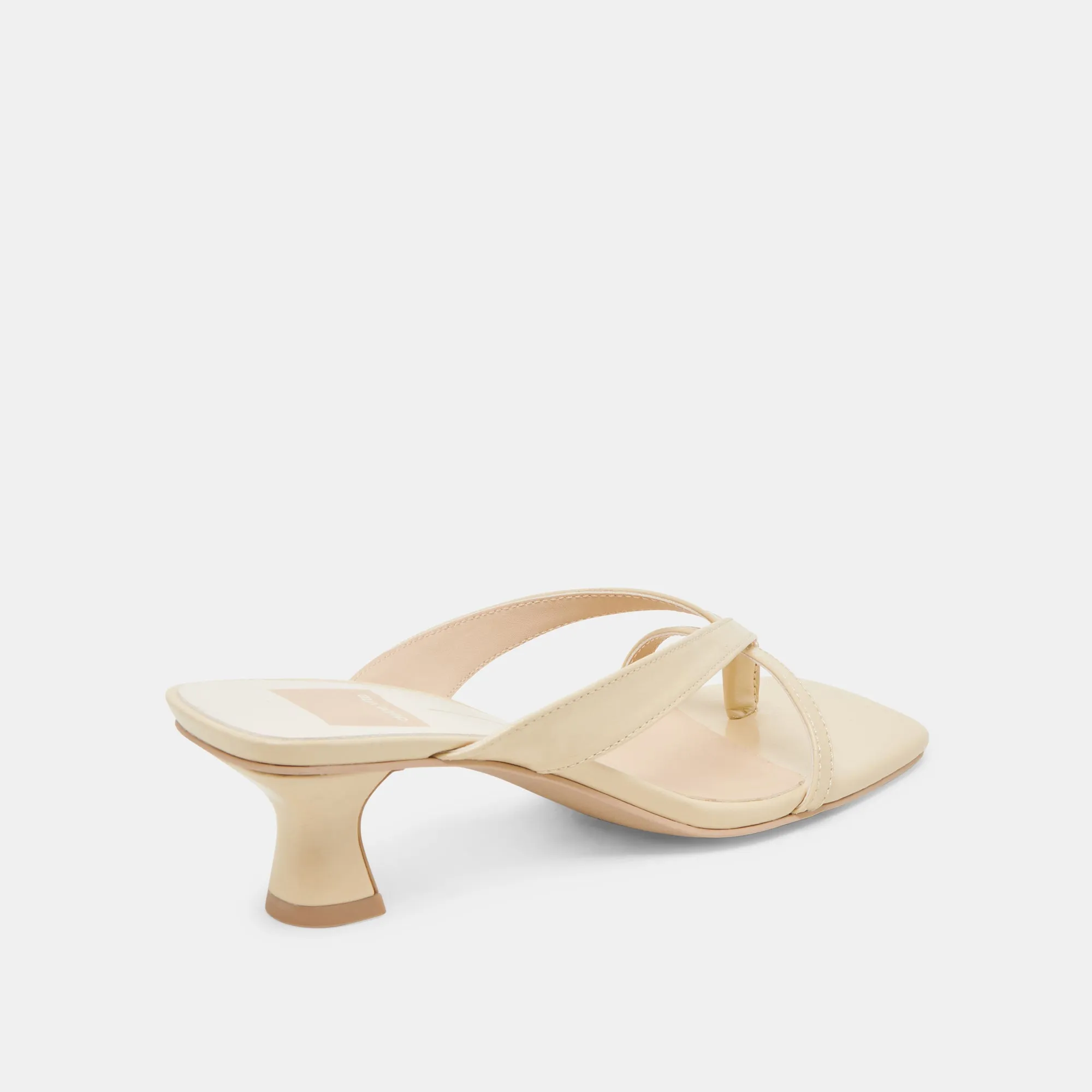 Evening Heels for Bridesmaids Holiday Fashion Heels BREVEL WIDE HEELS LIGHT YELLOW LEATHER