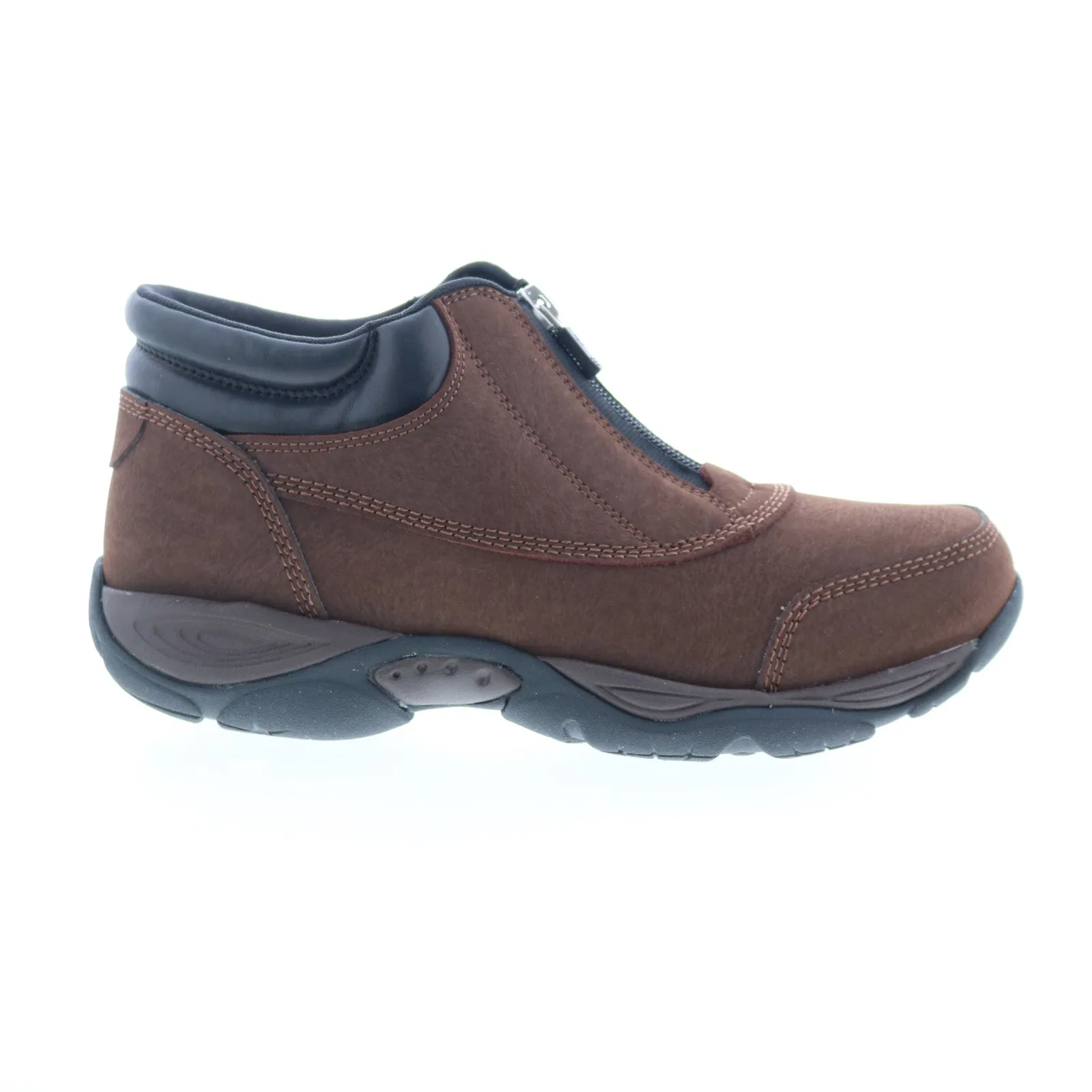Easy Spirit Enclose SEENCLOSE Womens Brown Extra Wide Ankle & Booties Boots Anti-Fatigue Mixed Textures