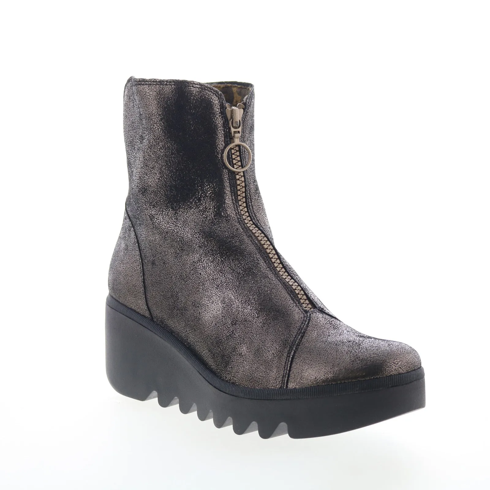 Easy Match Fly London Boce BOCE457FLY-004 Womens Gray Leather Casual Dress Boots
