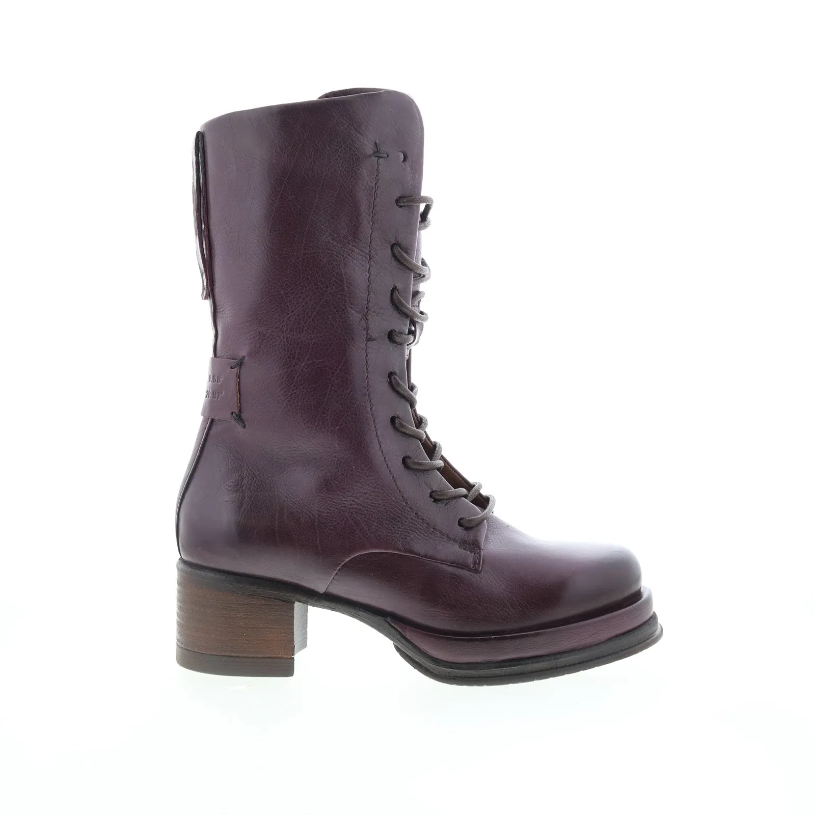 A.S. 98 Caden Womens Burgundy Leather Lace Up Casual Dress Boots Classic Line