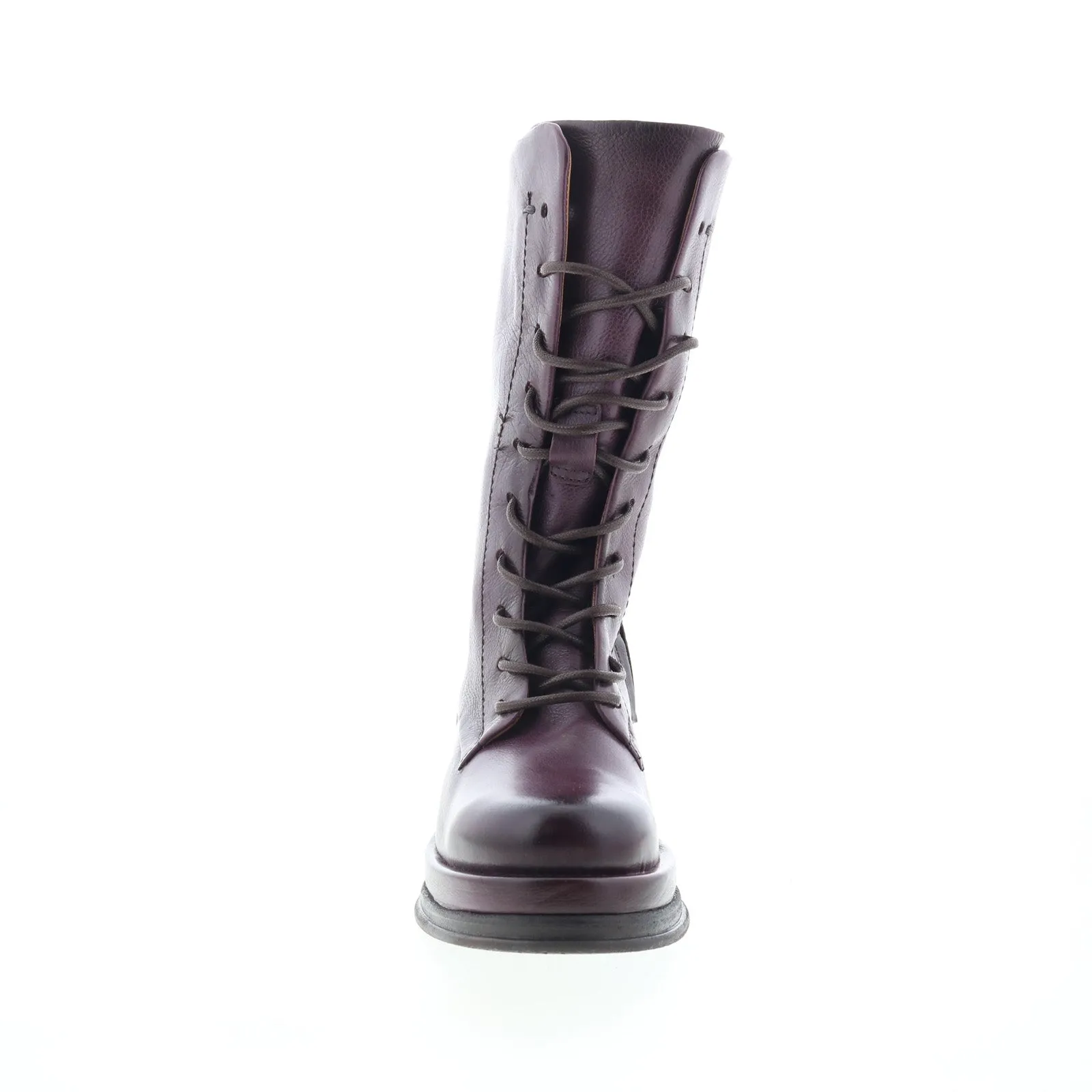 Clean Cut Neutral Pair A.S. 98 Caden Womens Burgundy Leather Lace Up Casual Dress Boots