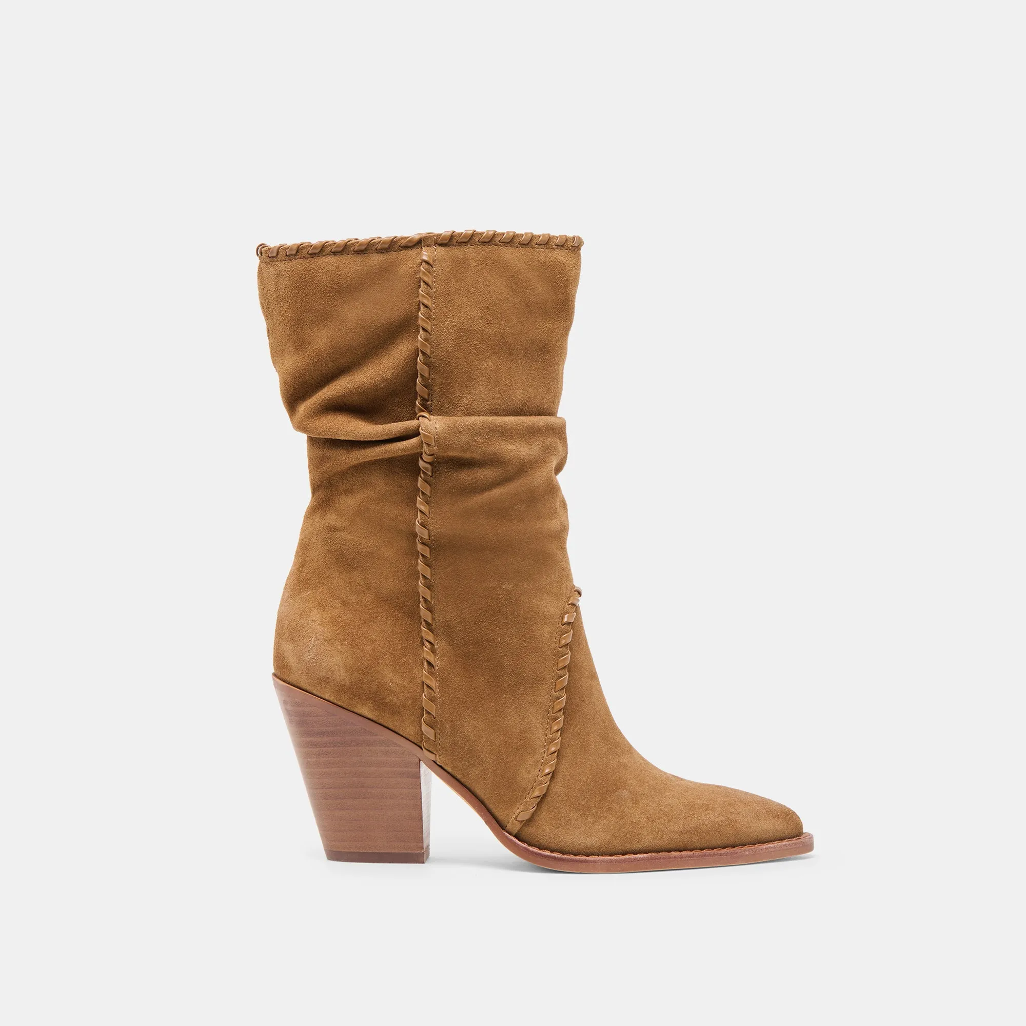 Sleek Profile JULITH BOOTS LT BROWN SUEDE