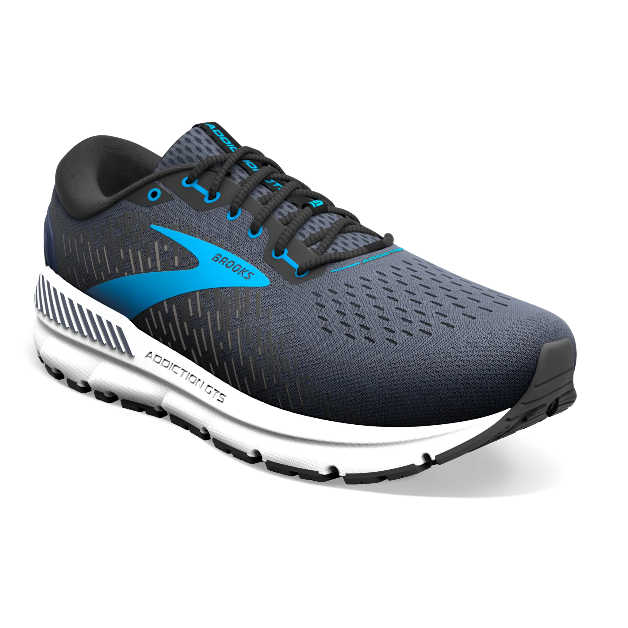 Men's Addiction GTS 15 pronation - correcting shoes running with a GPS tracker