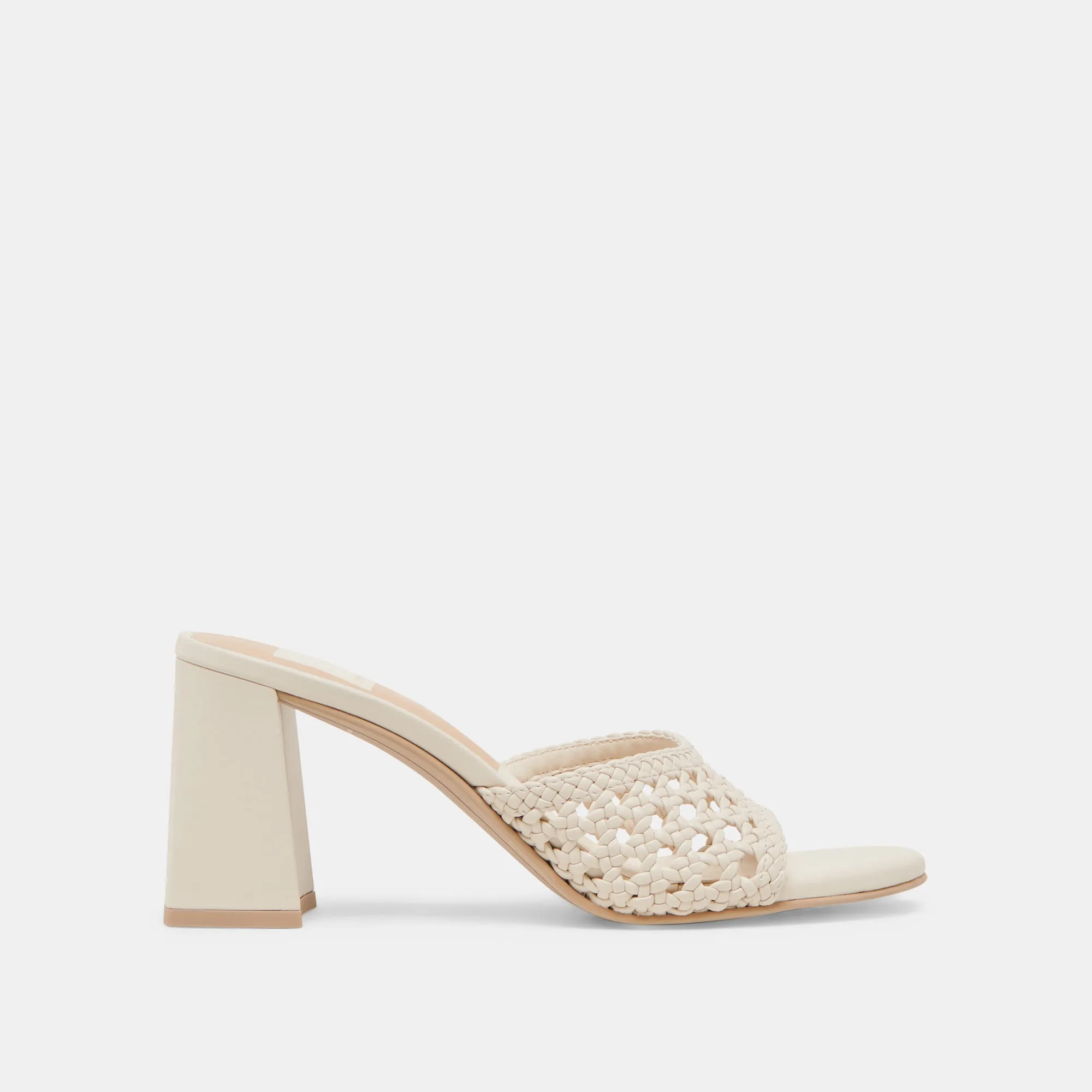 MARGOE HEELS CREME WOVEN STELLA Flex grooves