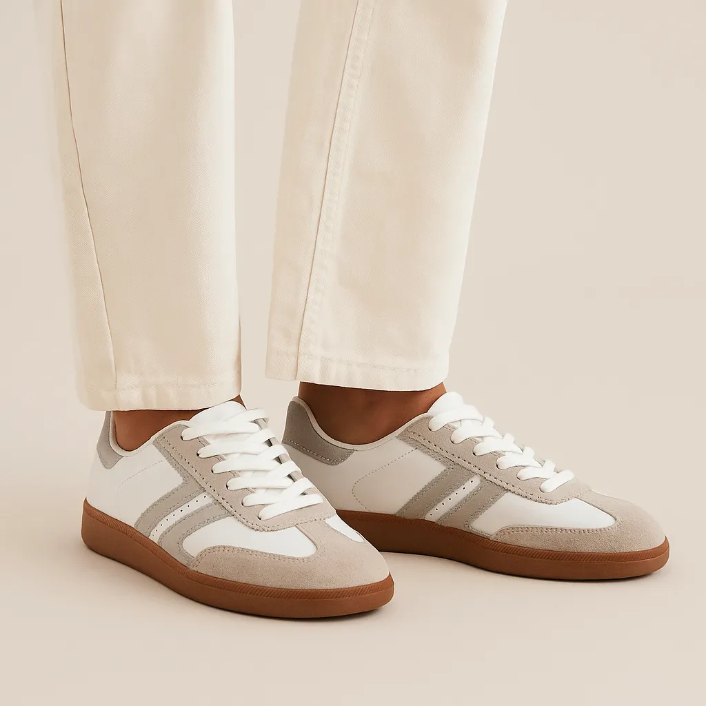 LE SANSA JASPER WHITE/GREY high - top Chic Fit