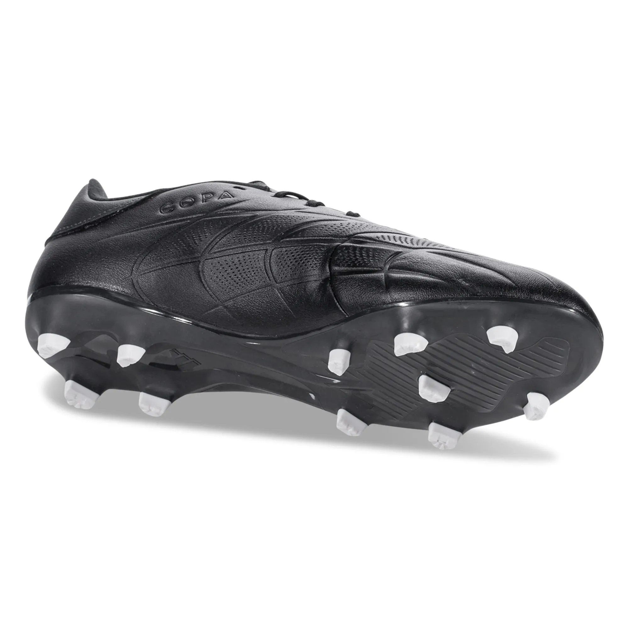 Ball Control Slip On adidas Copa Pure 2 League Firm Ground Soccer Cleats (Core Black/Carbon)