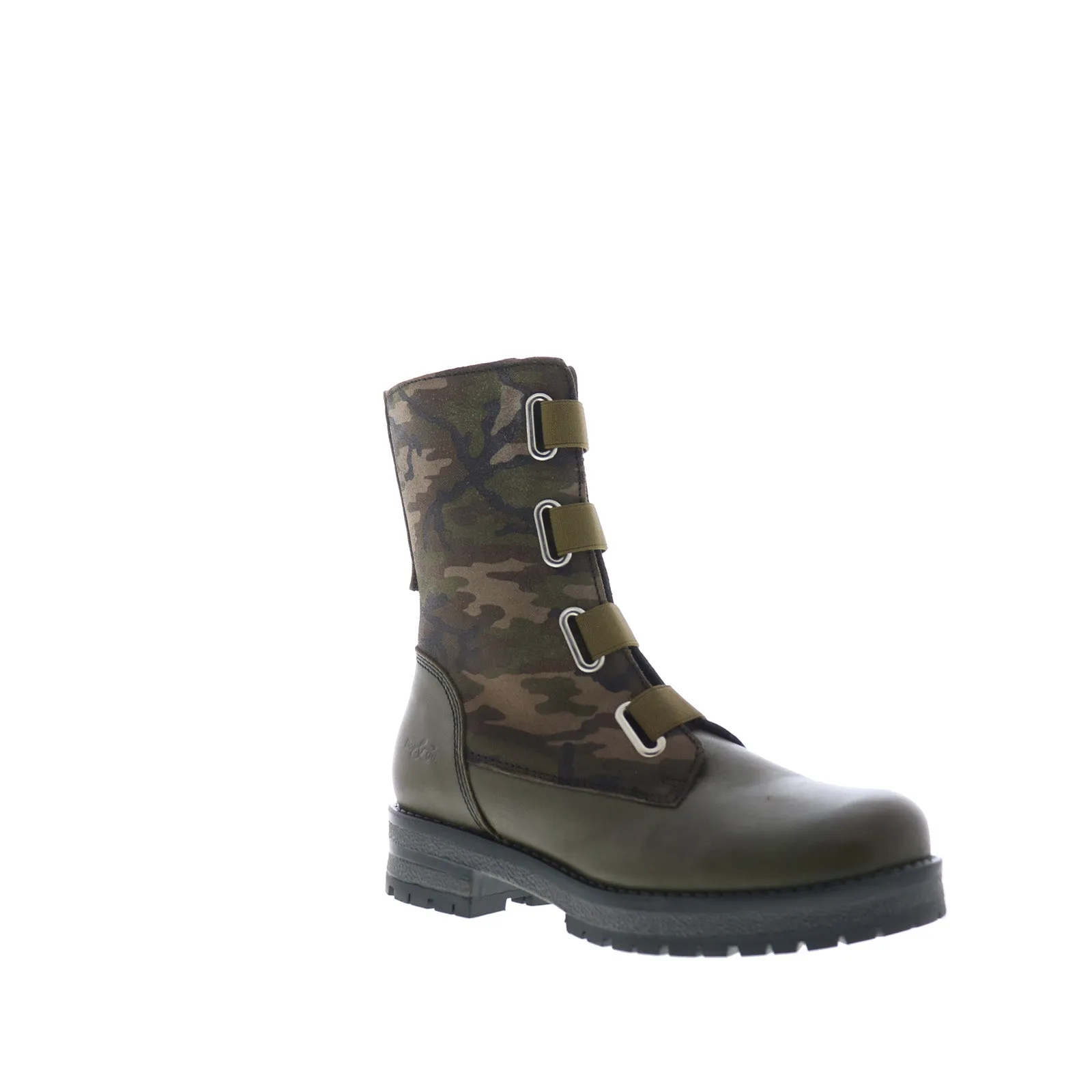 Bos. & Co. Pause Womens Green Leather Zipper Casual Dress Boots Rugged Design Camping Trip