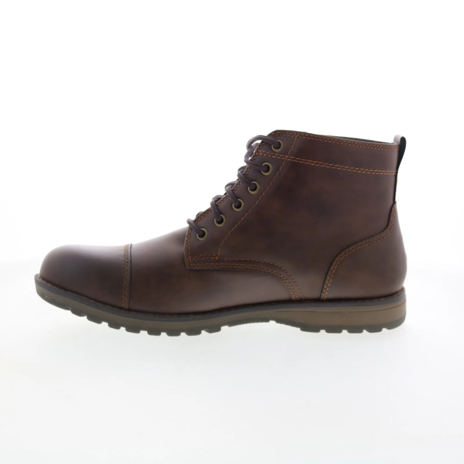 Sleek Style Graduation Ceremony Eastland Jason Cap Toe 7372-12 Mens Brown Synthetic Casual Dress Boots