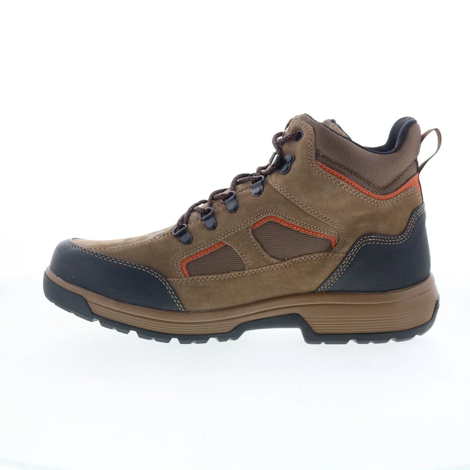 Rockport Evan Waterproof RMEVAN Mens Brown Suede Lace Up Casual Dress Boots Active Comfort