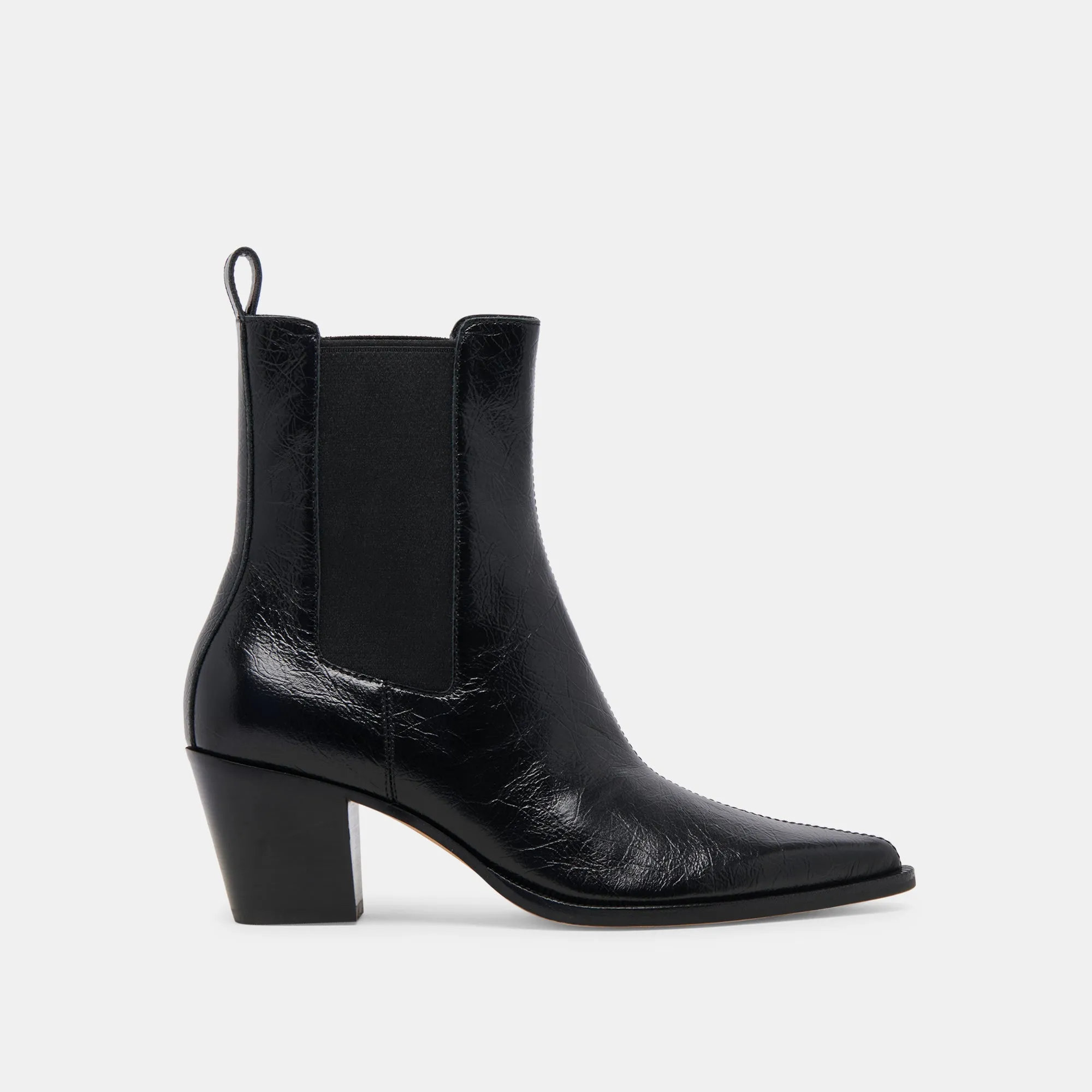 SHADIE H2O WIDE BOOTIES MIDNIGHT CRINKLE PATENT Breathable Lining Travel Essential