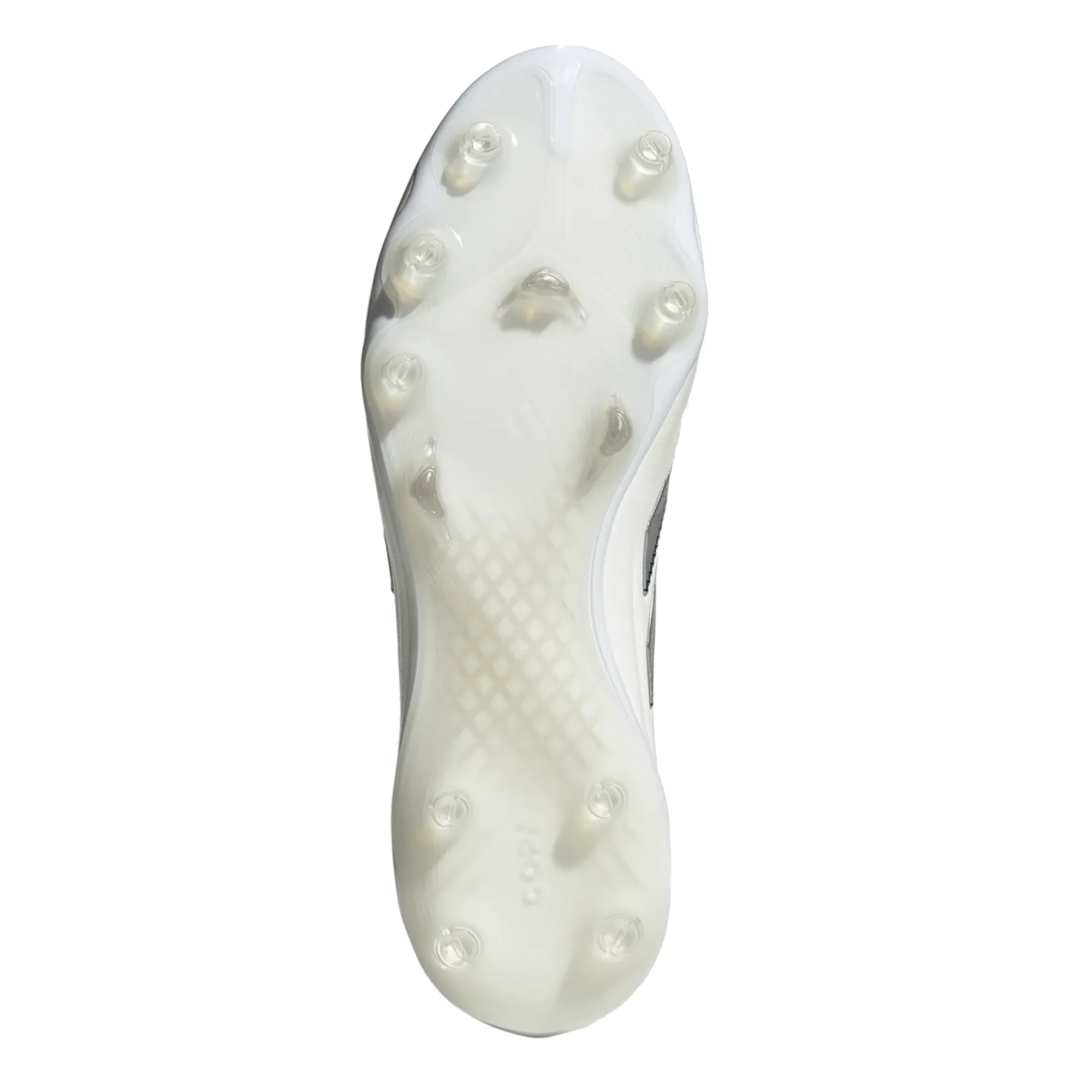 Midfoot Pressure adidas Copa Pure III Elite FG Soccer Cleats (White/Silver Metallic/Bright Royal)