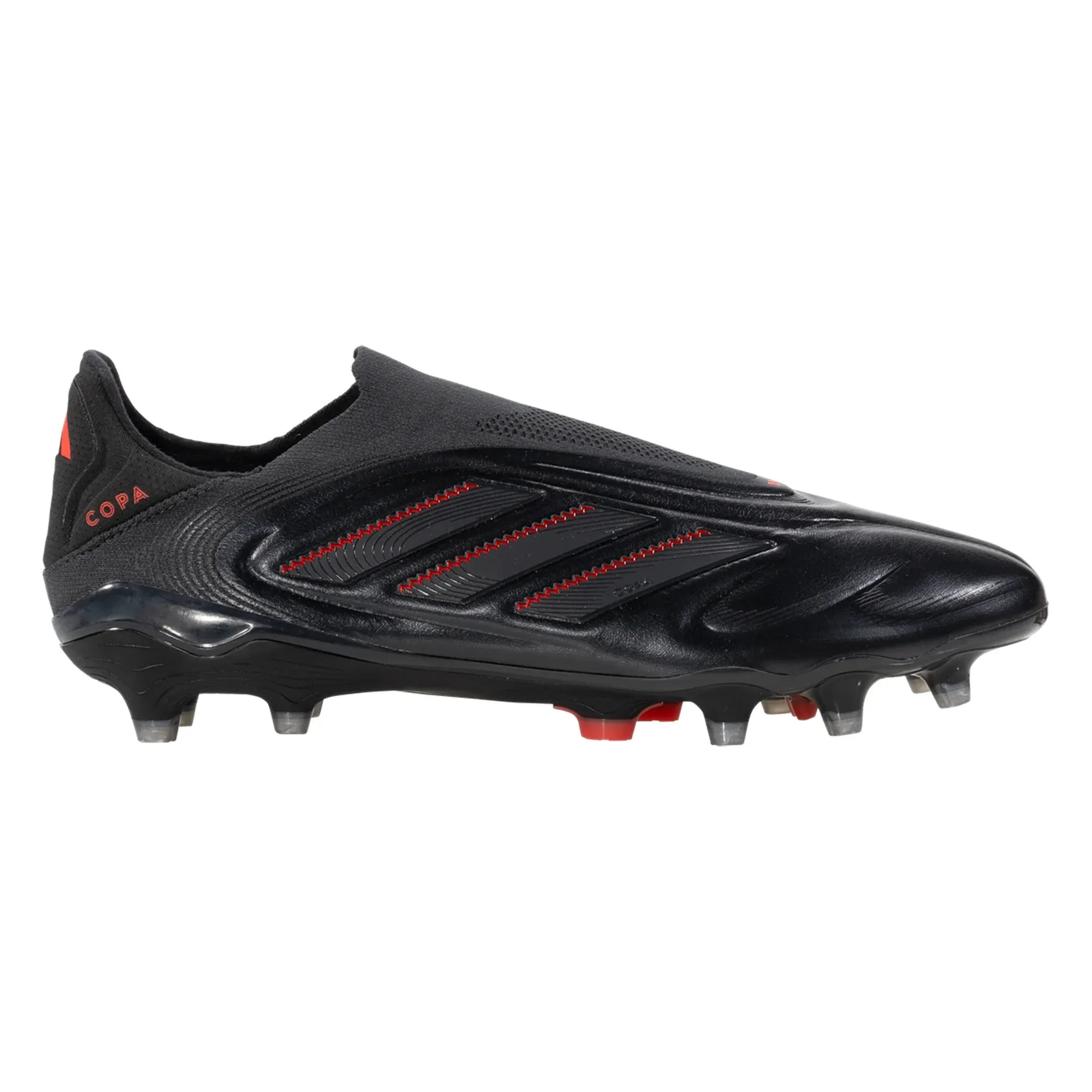 Communication Skills Breathable Form adidas Copa Pure III Elite Laceless FG Soccer Cleats (Black/Carbon/Lucid Red)