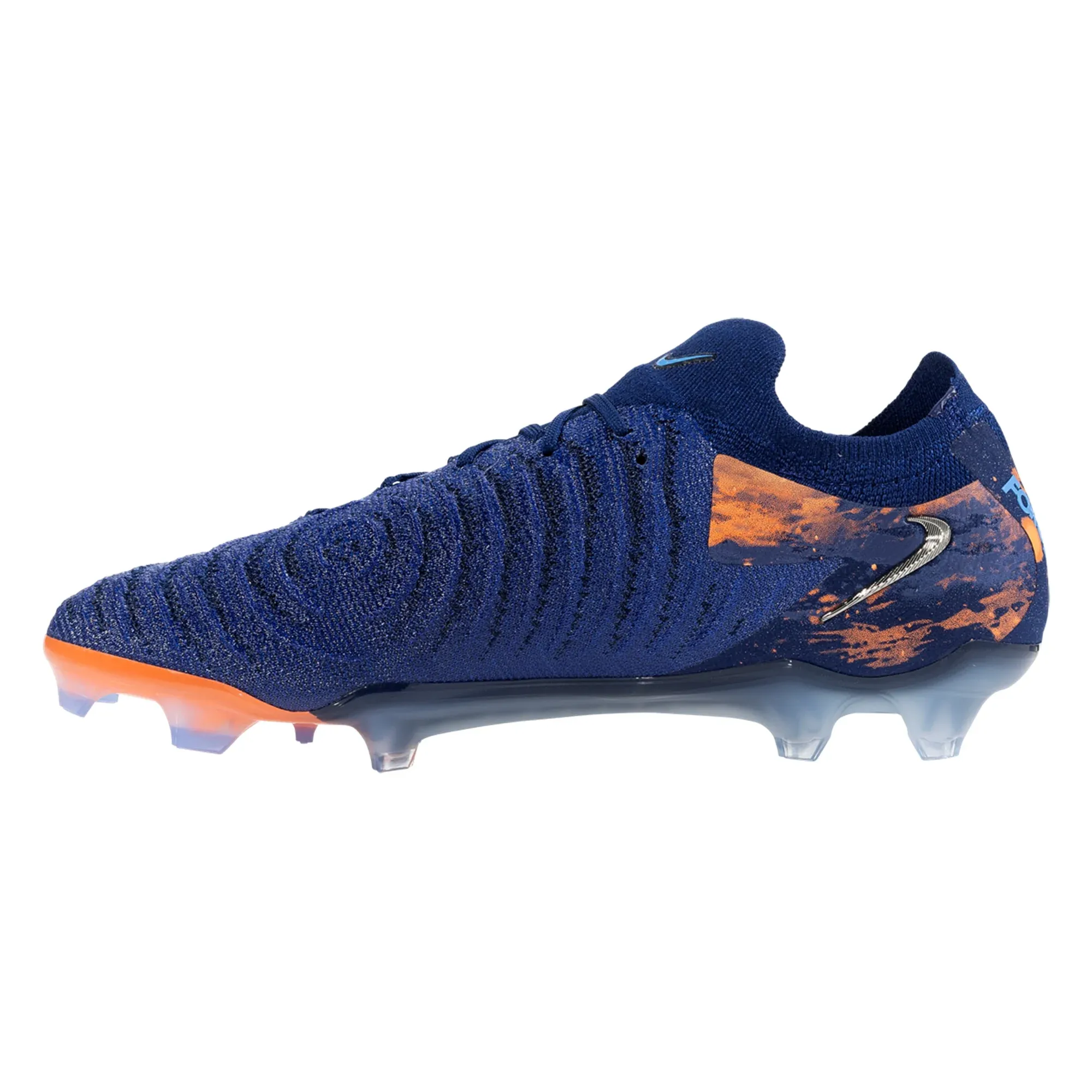 Nike Phantom GX II Elite Erling Haaland FG Soccer Cleats (Blue Void/Chrome) Firm base