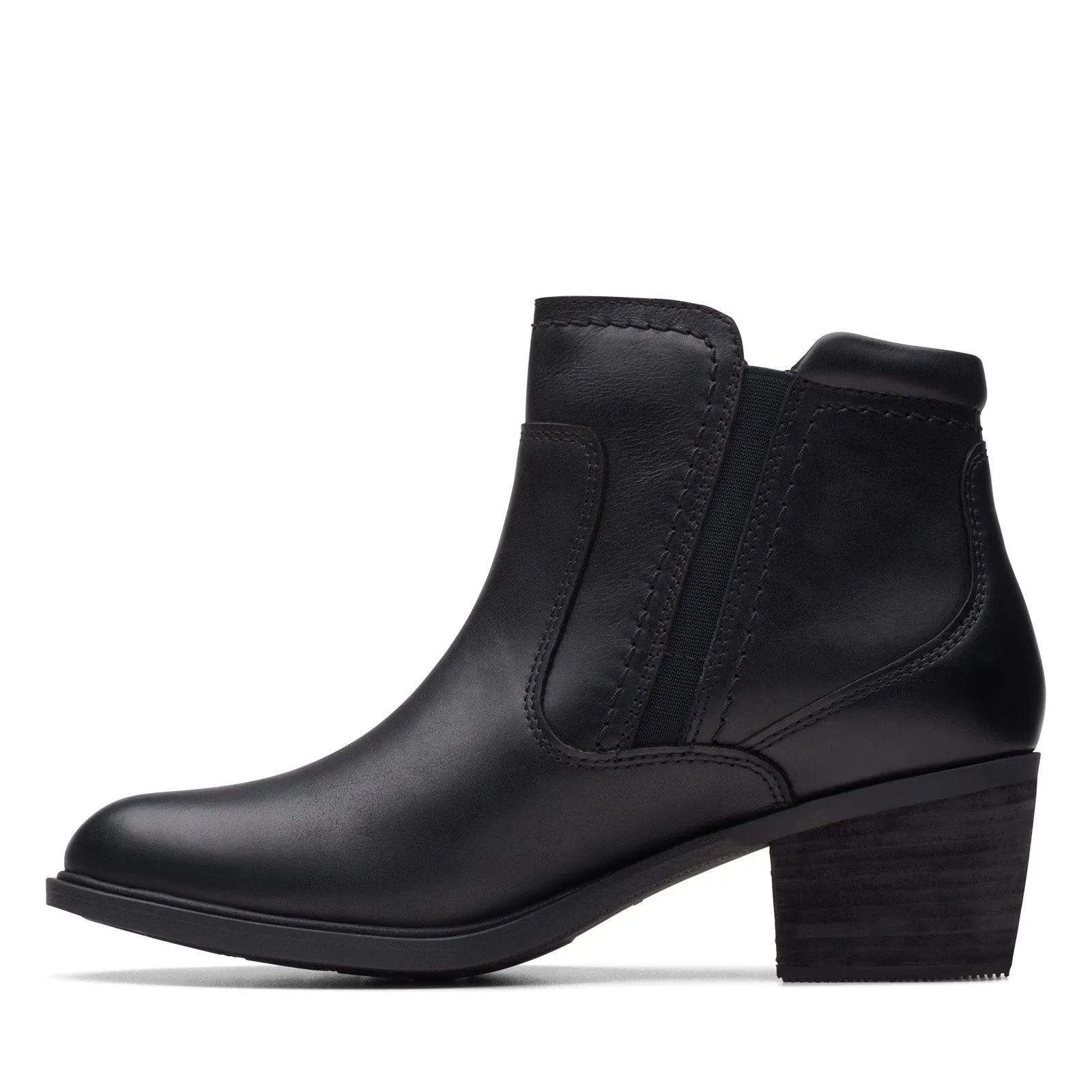 Good Grip Clarks Neva Zip Waterproof 26175199 Womens Black Ankle & Booties Boots