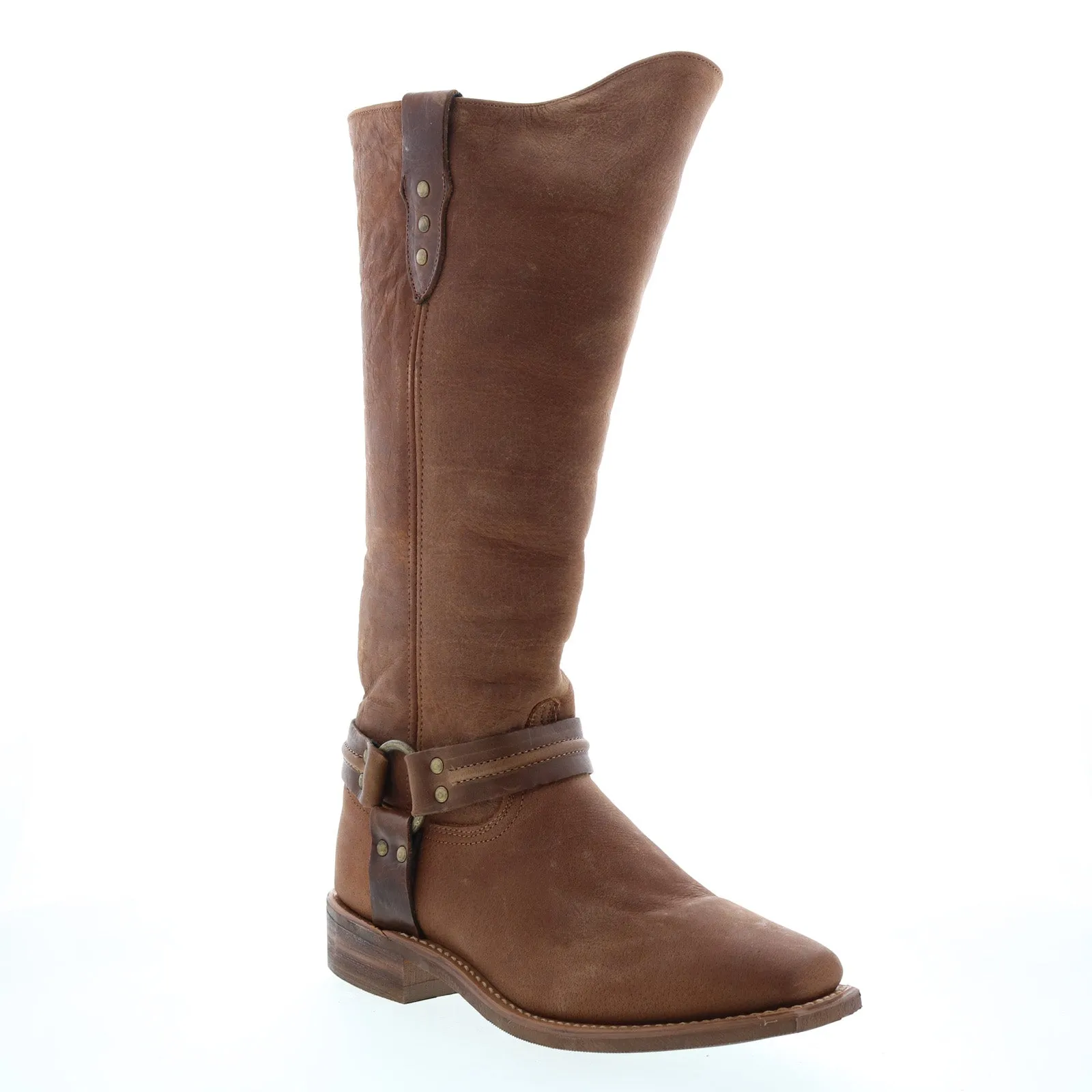 ski trip Abilene Boots 9195 Womens Brown Leather Slip On Cowboy Western Boots