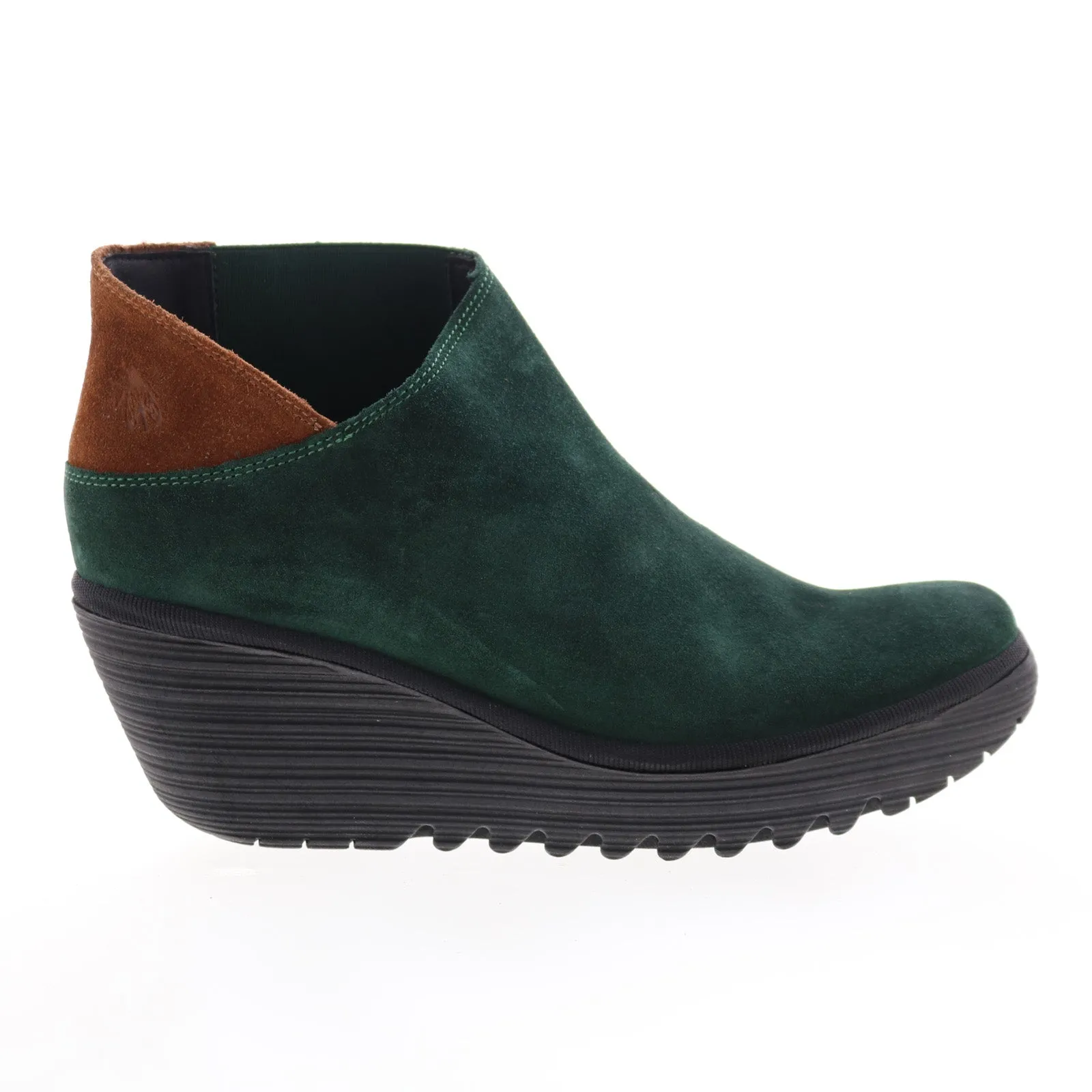 Fly London Yego YEGO400FLY-005 Womens Green Suede Ankle & Booties Boots Climber Lightweight Feel