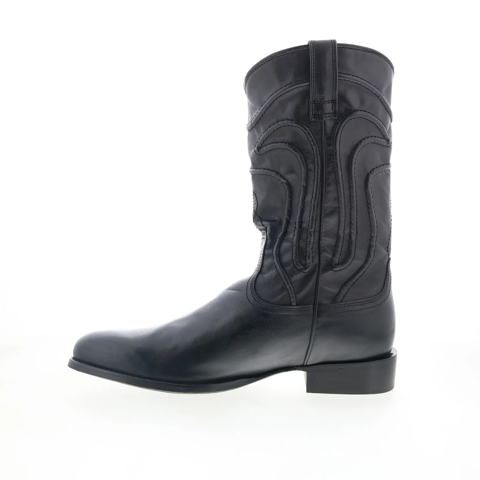 Lightweight Design Dingo Montana DI-316 Mens Black Leather Slip On Western Boots