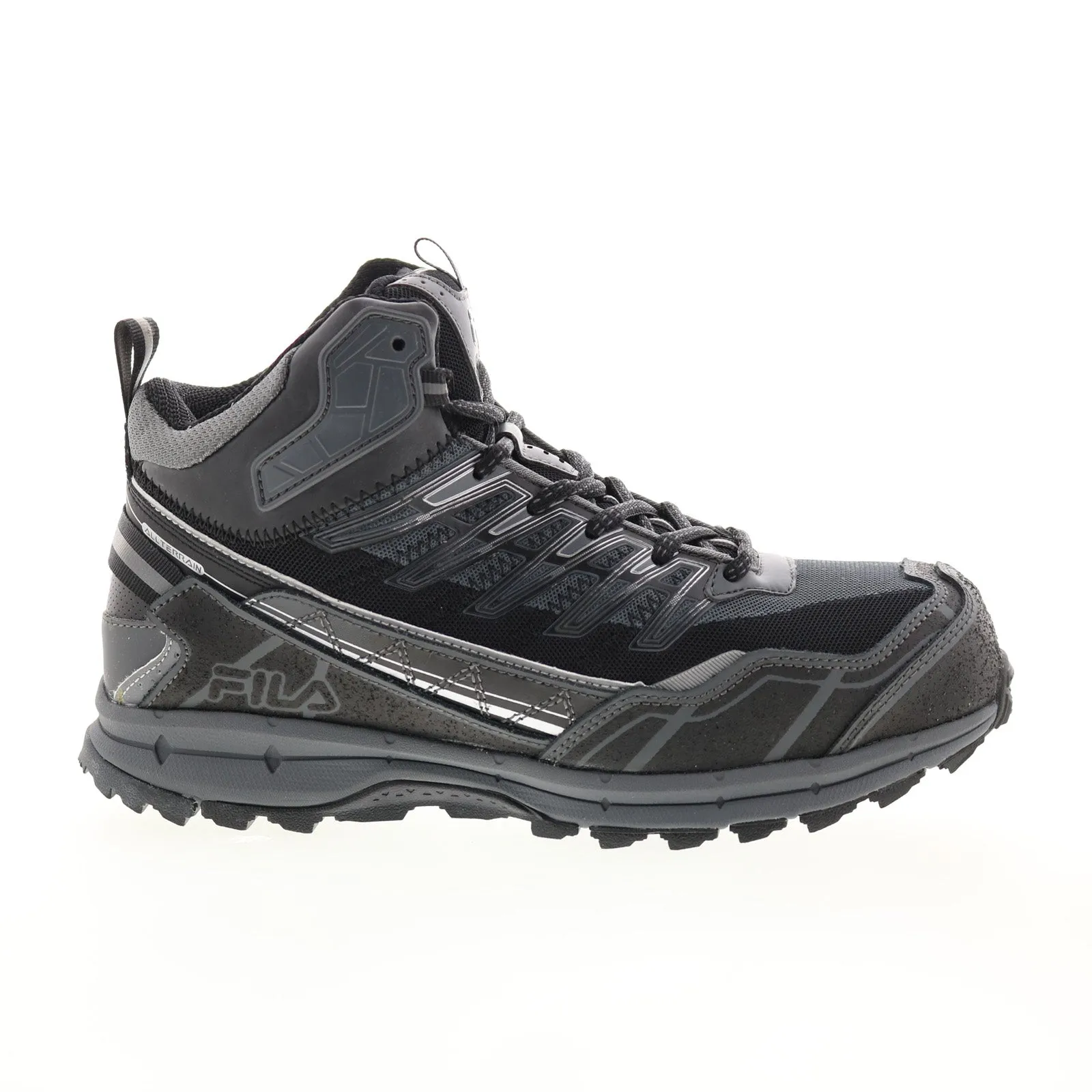 Construction Fit Fila Hail Storm 3 Mid Composite Toe 1JM00121-060 Mens Gray Work Boots