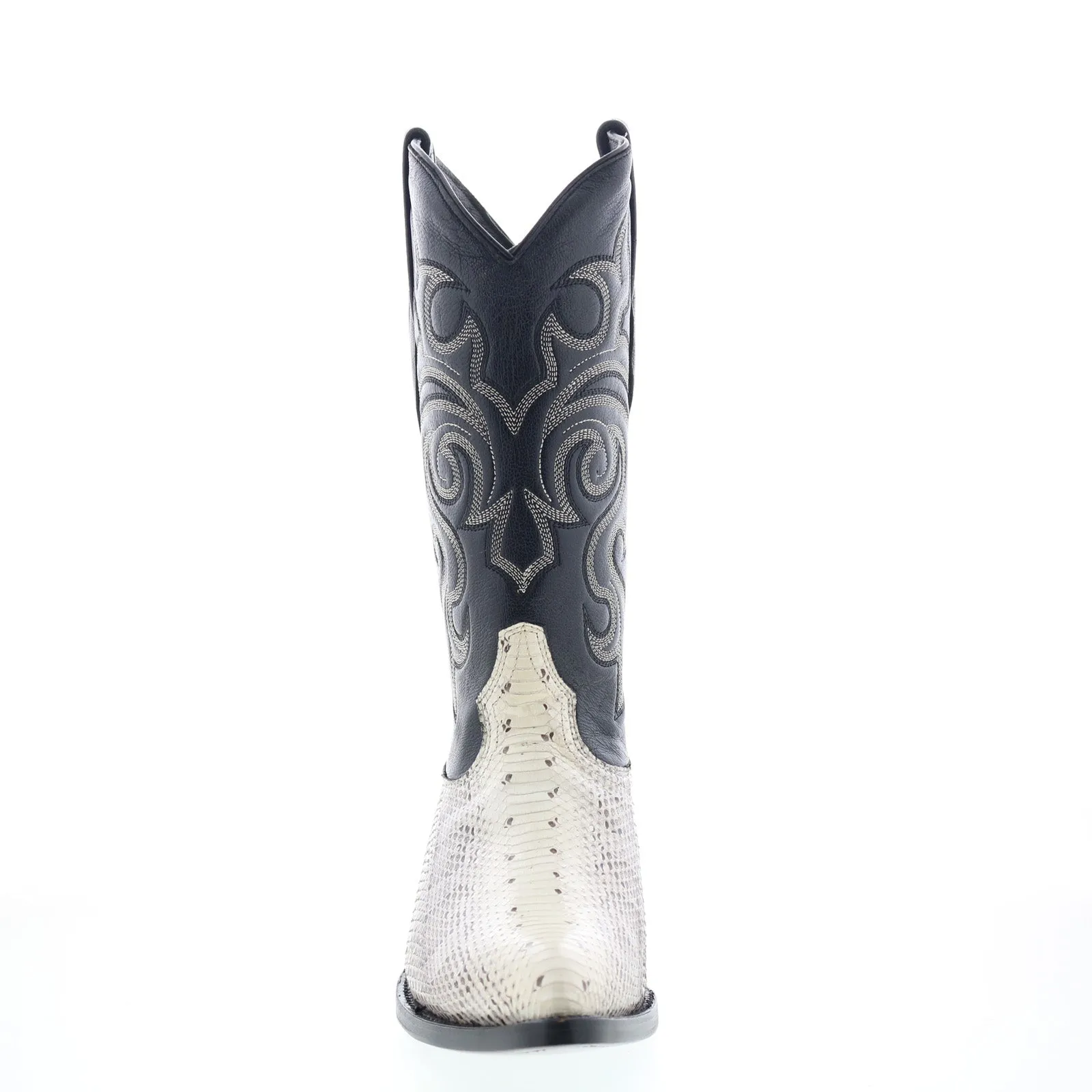 Anti Abrasion Los Altos J-Toe Water Snake 996749 Mens Beige Wide Cowboy Western Boots
