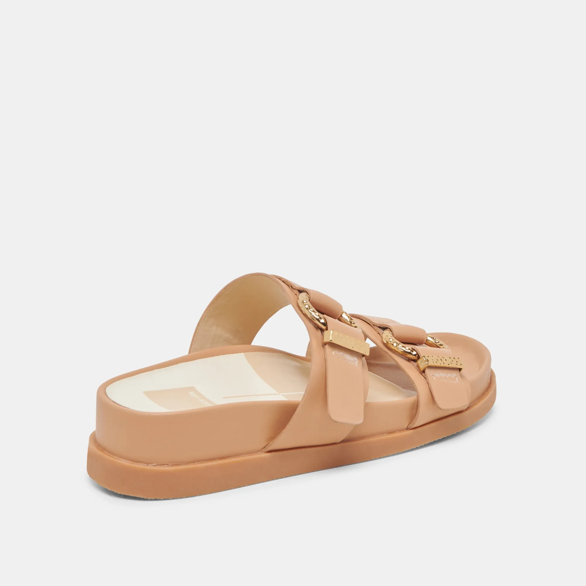 SOYA SANDALS LIGHT TAN  LEATHER Sunshine Fit Slip Away