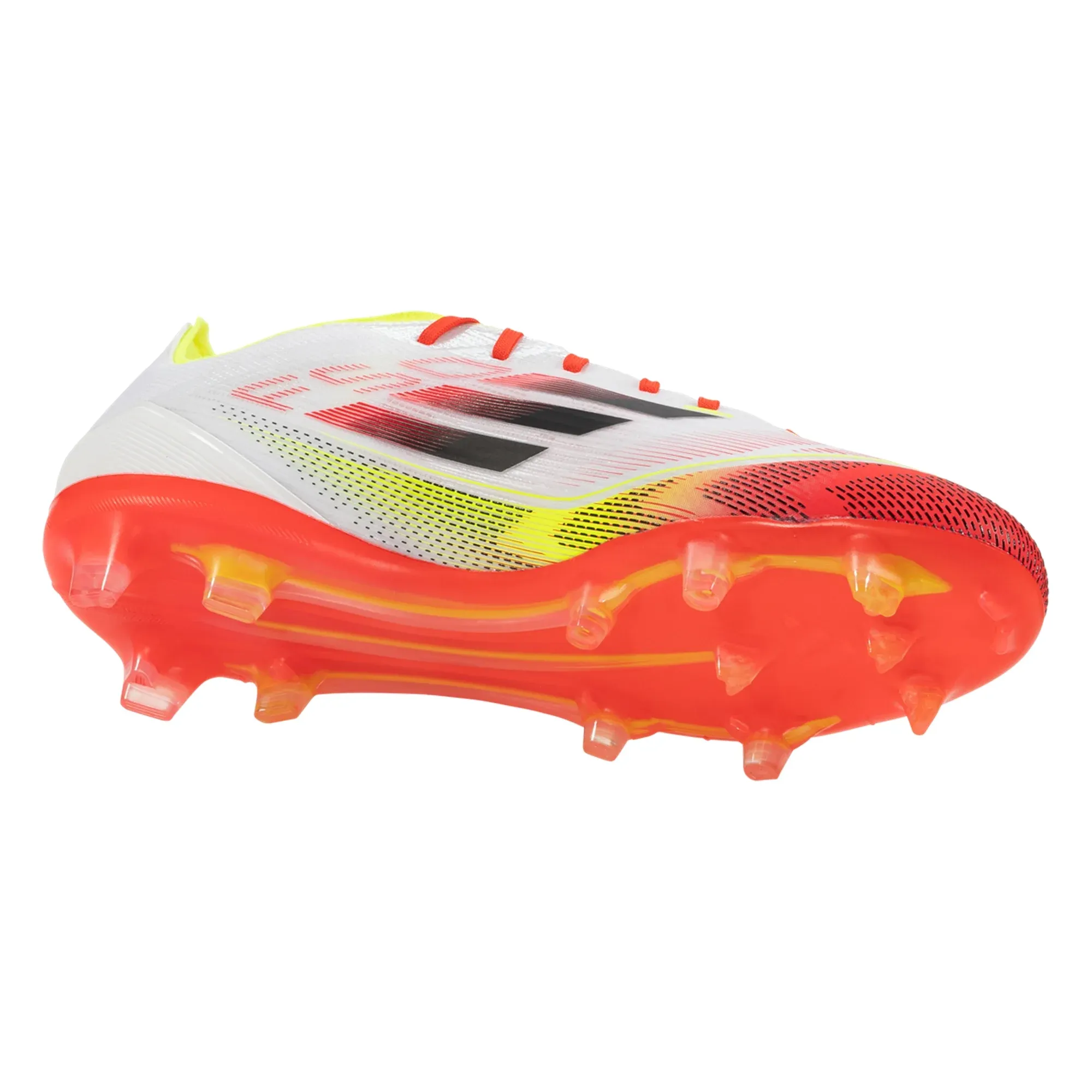 adidas F50 Pro FG Soccer Cleats (White/Black/Yellow) Dry Comfort Toe Cushion