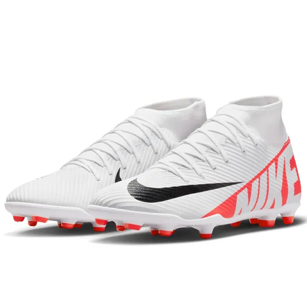 Performance Fit Nike Zoom Superfly 9 Club FG/MG Soccer Cleats (Bright Crimson/White-Black)