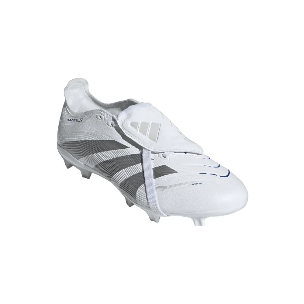 Adidas Predator League Fold-Over Tongue FG Football Boots (Cloud White/Silver Metallic/Bright Royal) Performance-driven hikers