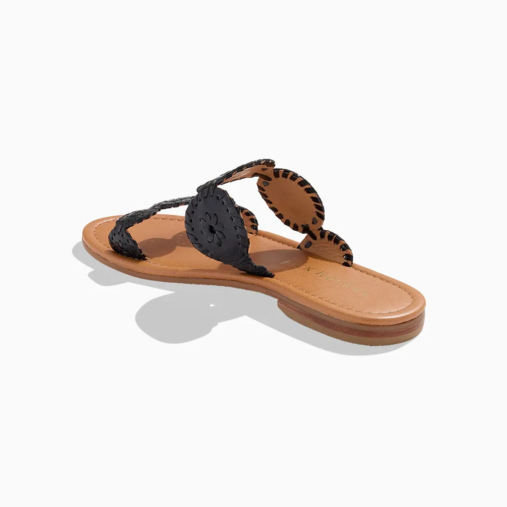 Height Plus Lauren II Leather Slide Sandal