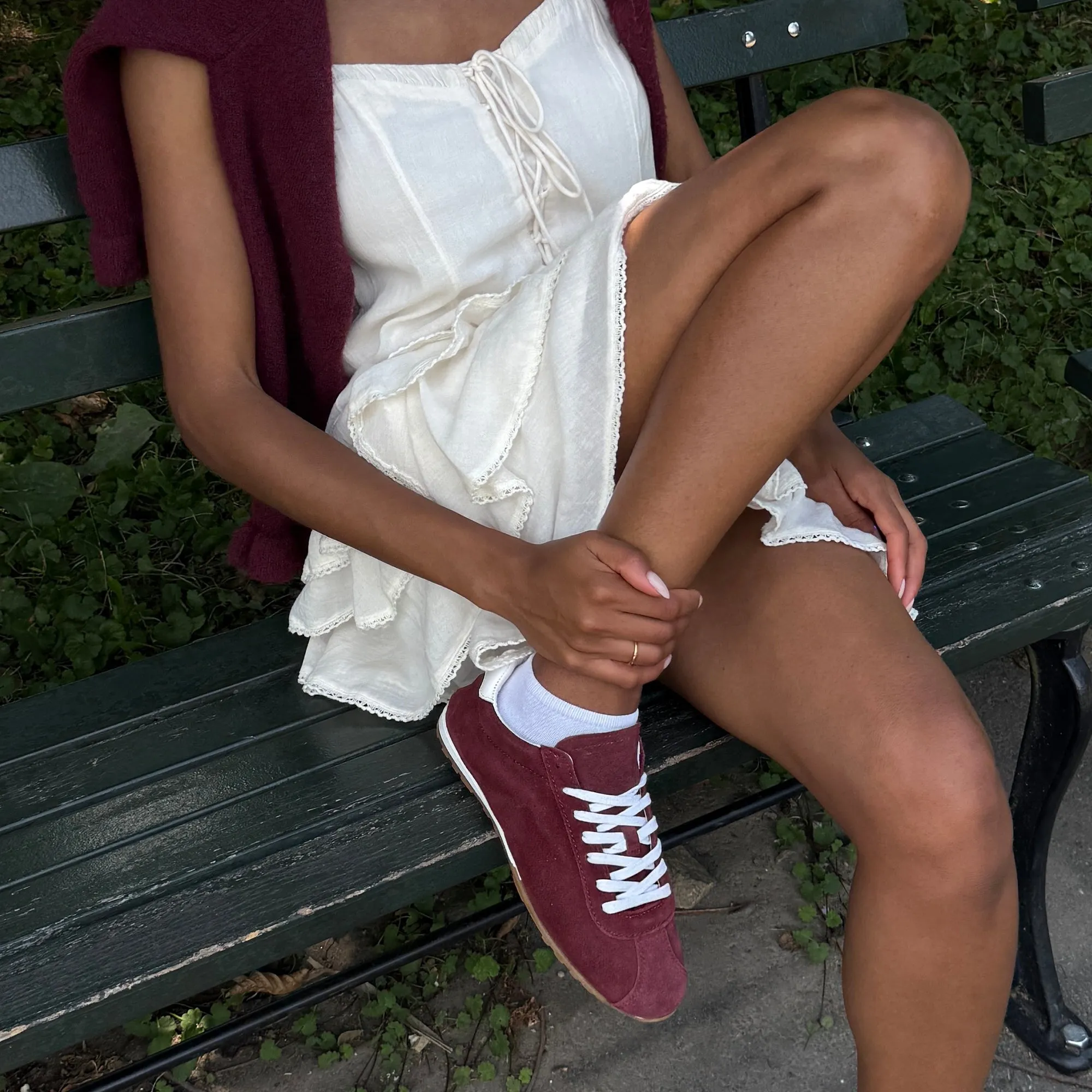 Day Long SERINA SNEAKERS BURGUNDY SUEDE