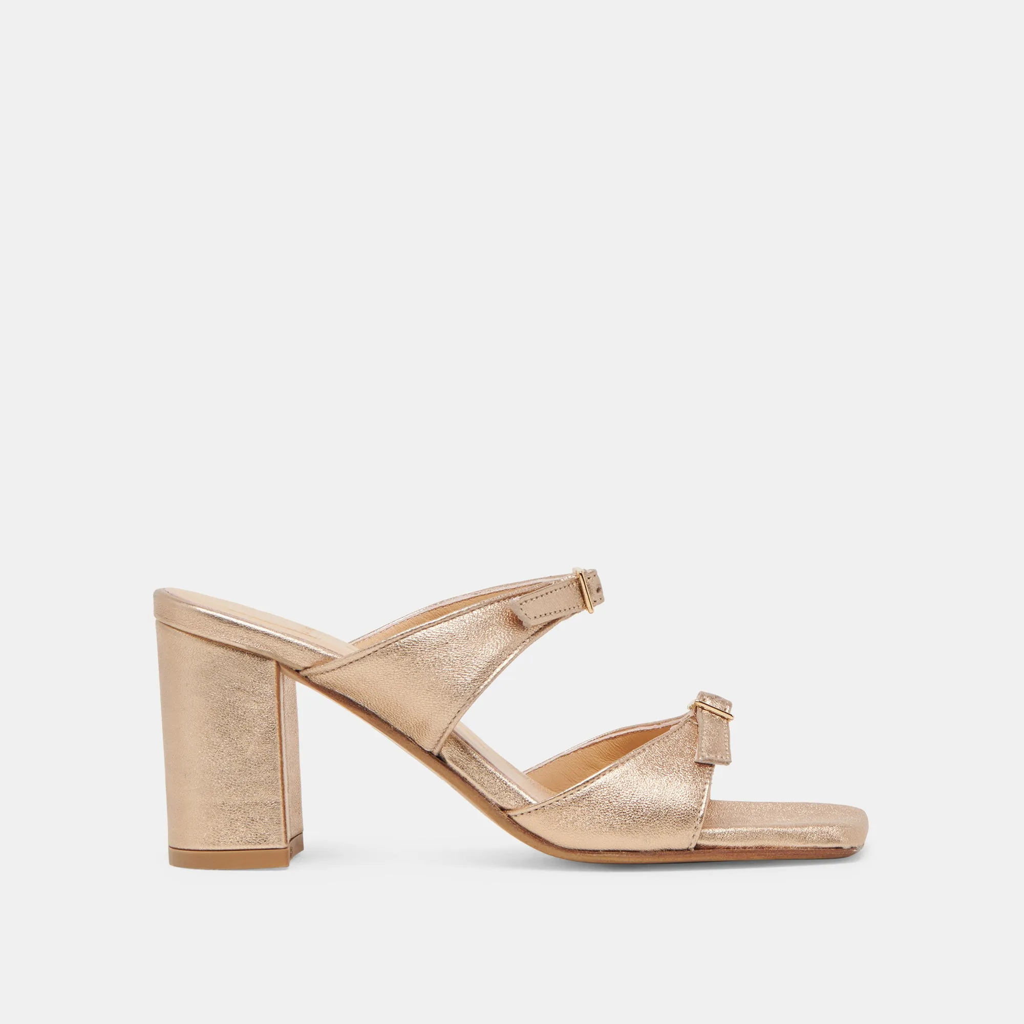SHANE HEELS GOLD METALLIC LEATHER Comfy Bridal Heels
