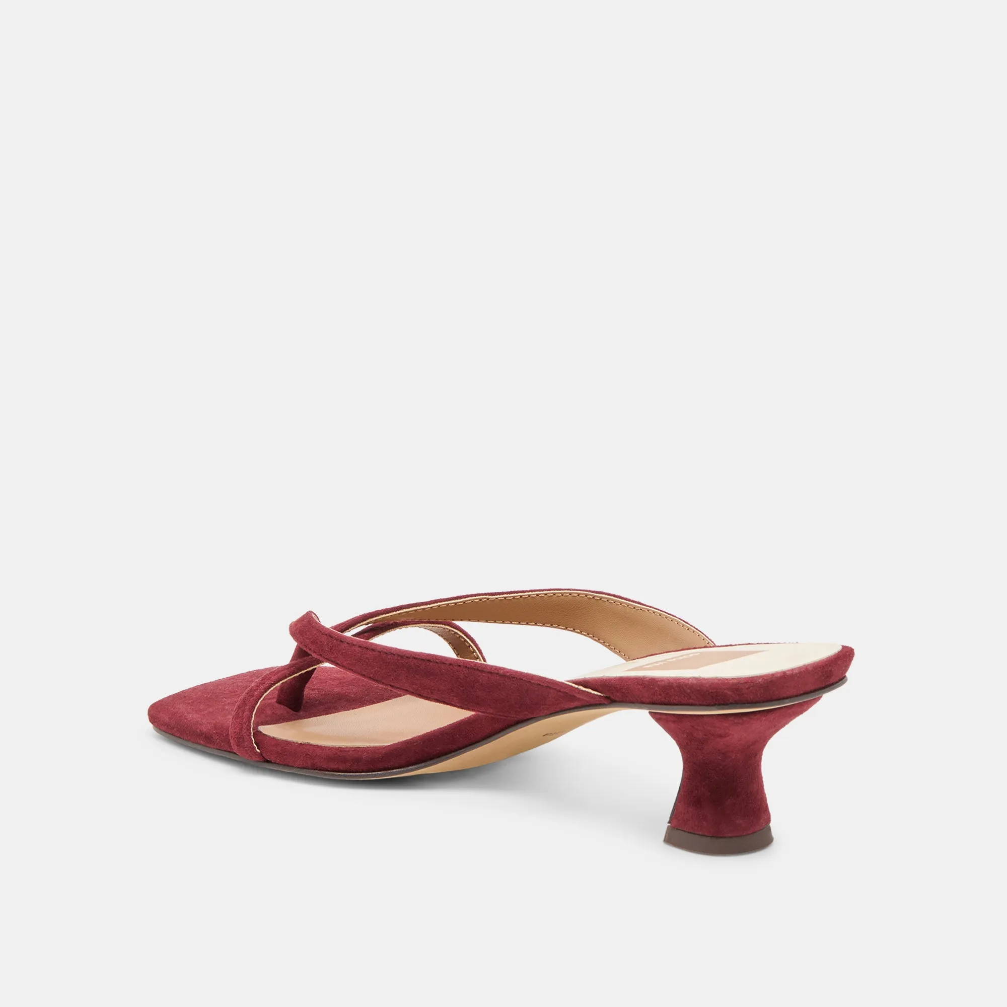 BREVEL HEELS OXBLOOD SUEDE Travel-Ready Comfort