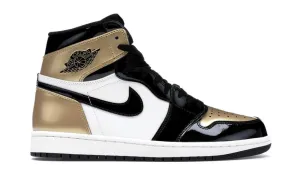 Jordan 1 Retro High NRG Patent Gold Toe Responsive sole Lace Up Style