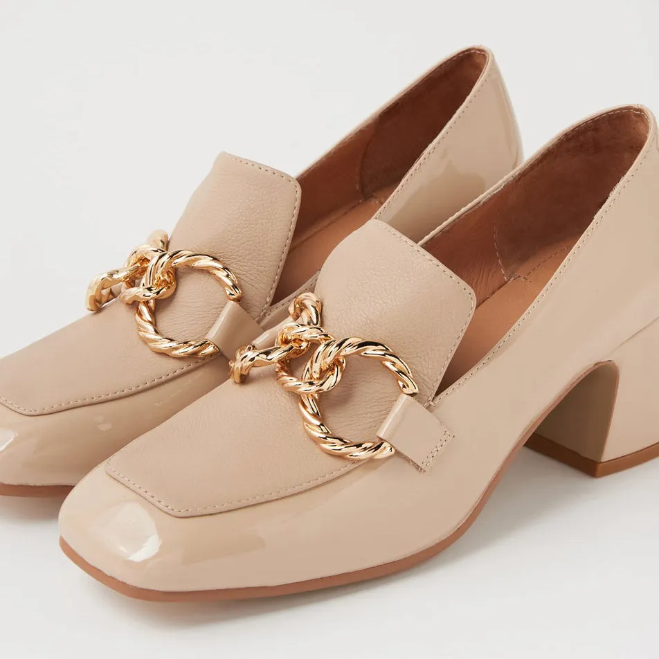 DJANGO & JULIETTE KEEFE CAFE Gold High Heeled Sandals