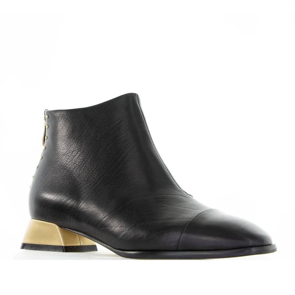 BRESLEY DEMON BLACK Lace-up Elastic Ankle