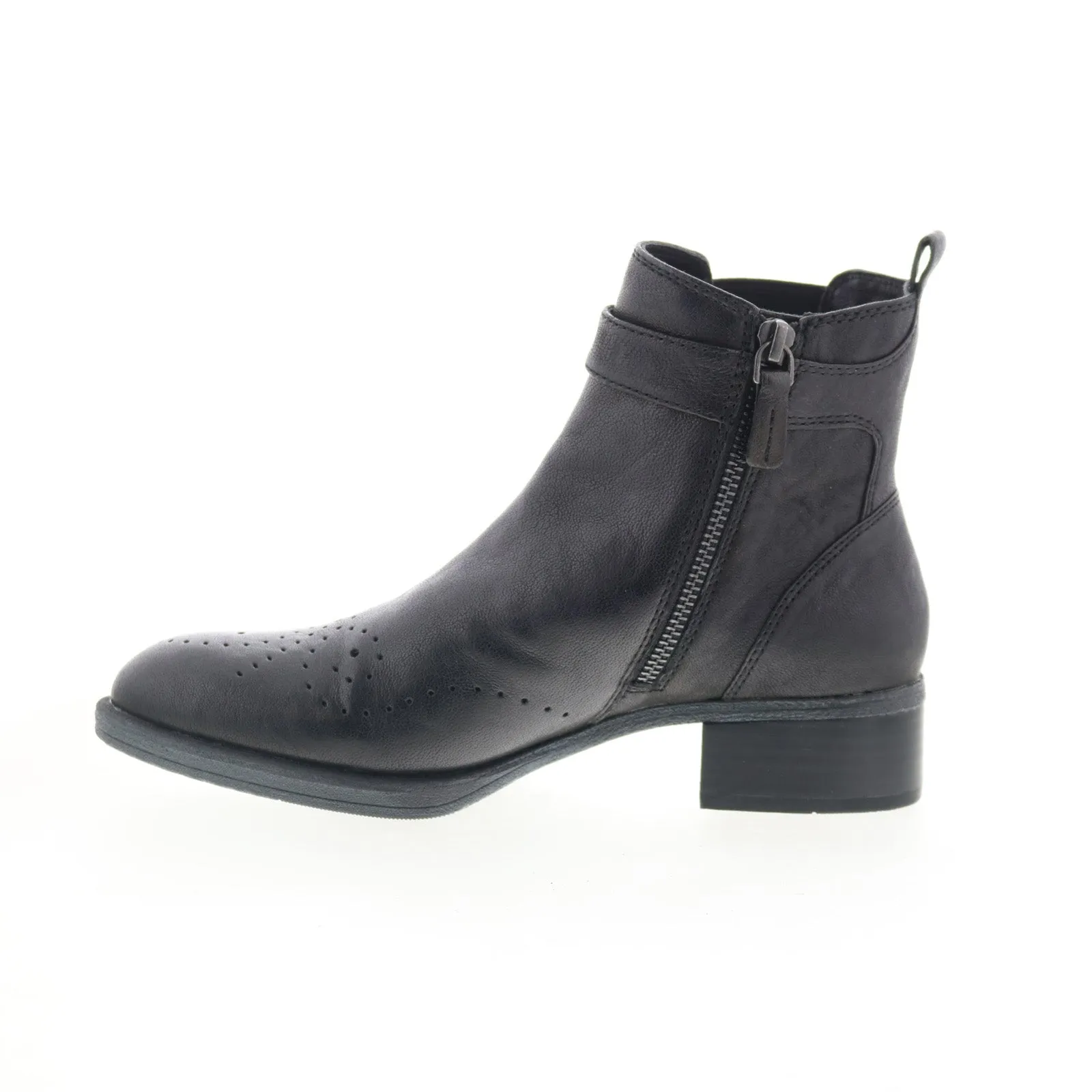 Johnston & Murphy Jeanette 78-51925 Womens Black Leather Casual Dress Boots Water Line